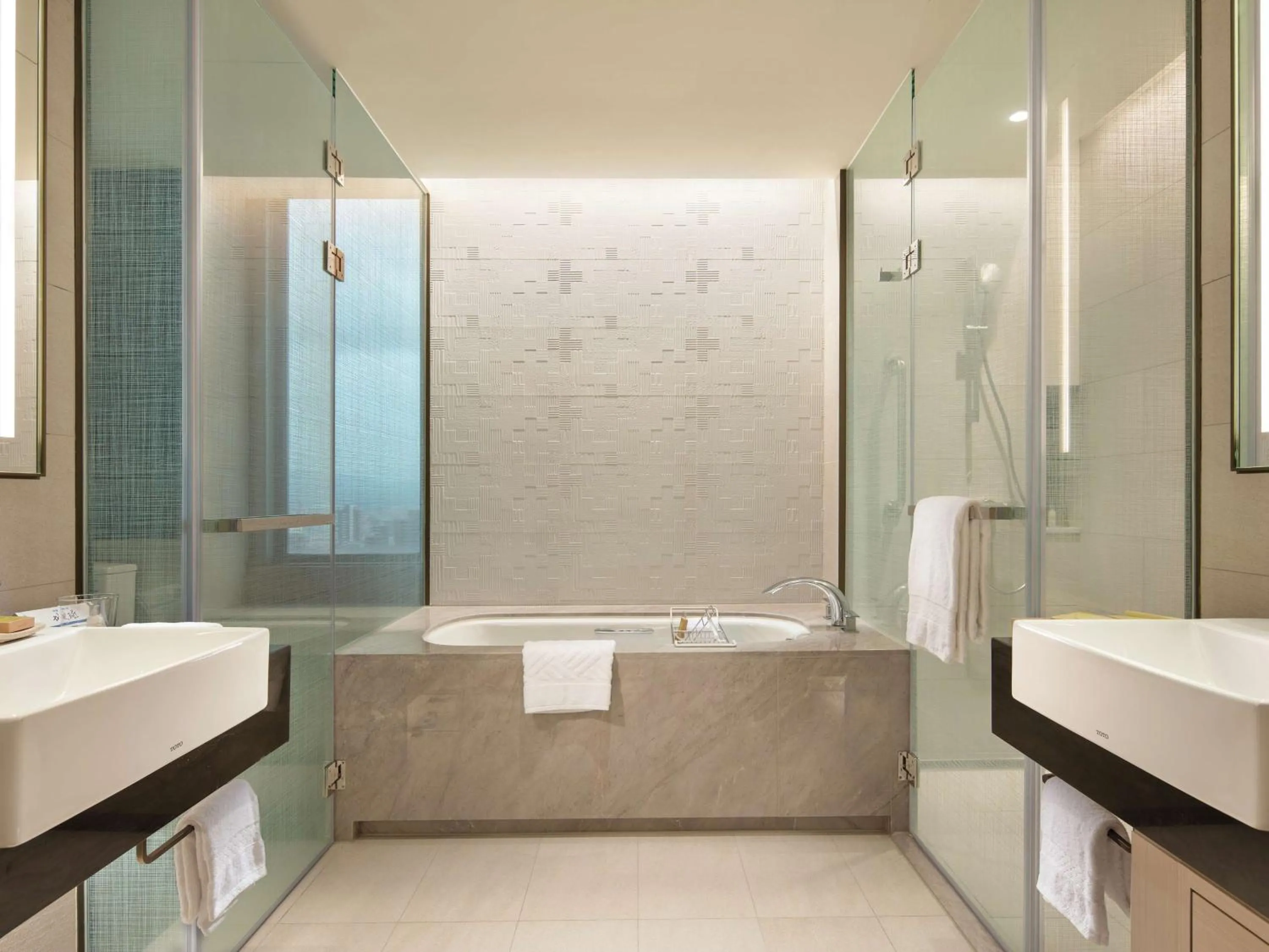 Bathroom in Hilton Taipei Sinban
