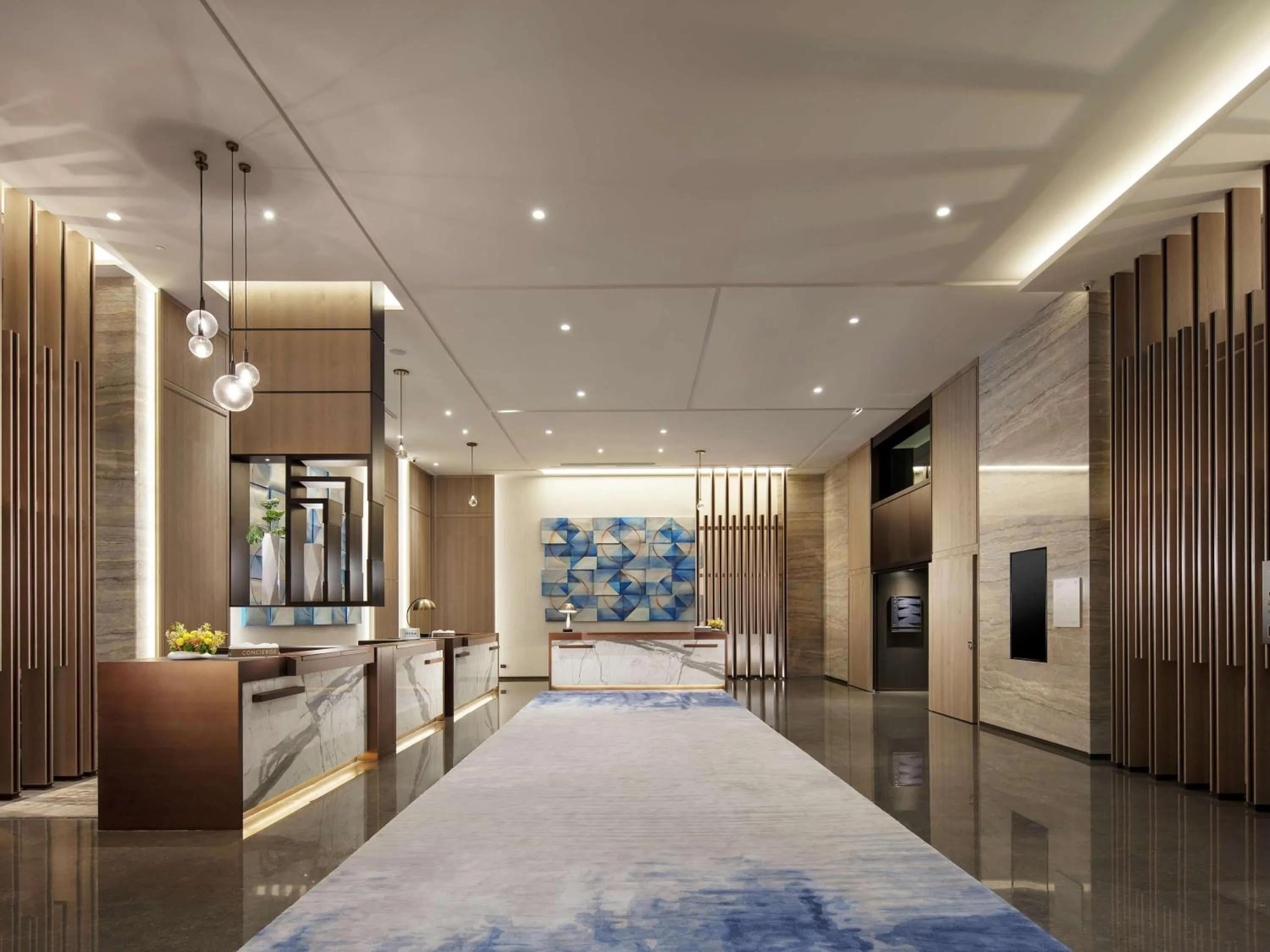 Lobby or reception in Hilton Taipei Sinban