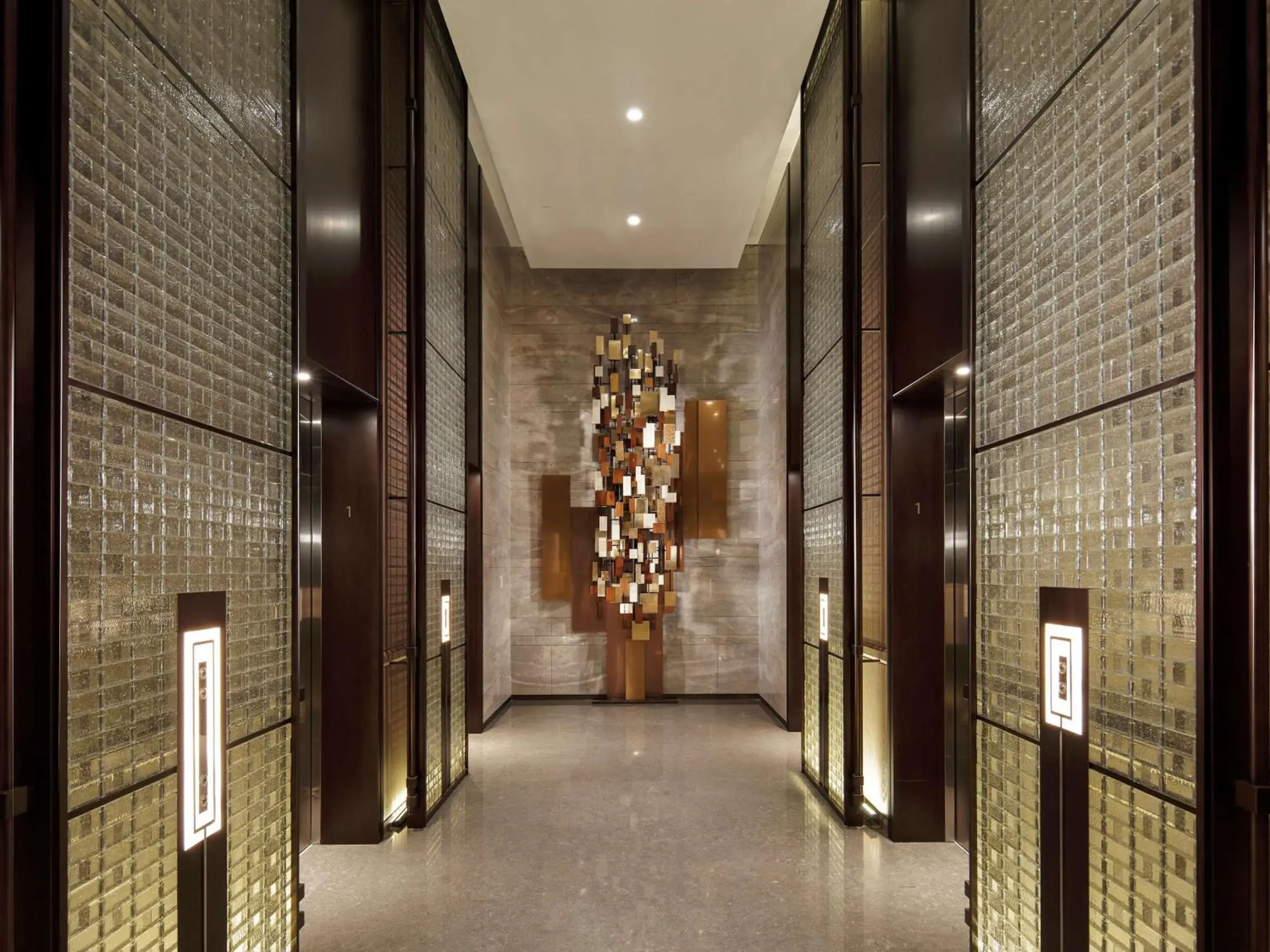 Lobby or reception in Hilton Taipei Sinban Lobby or reception in Hilton Taipei Sinban