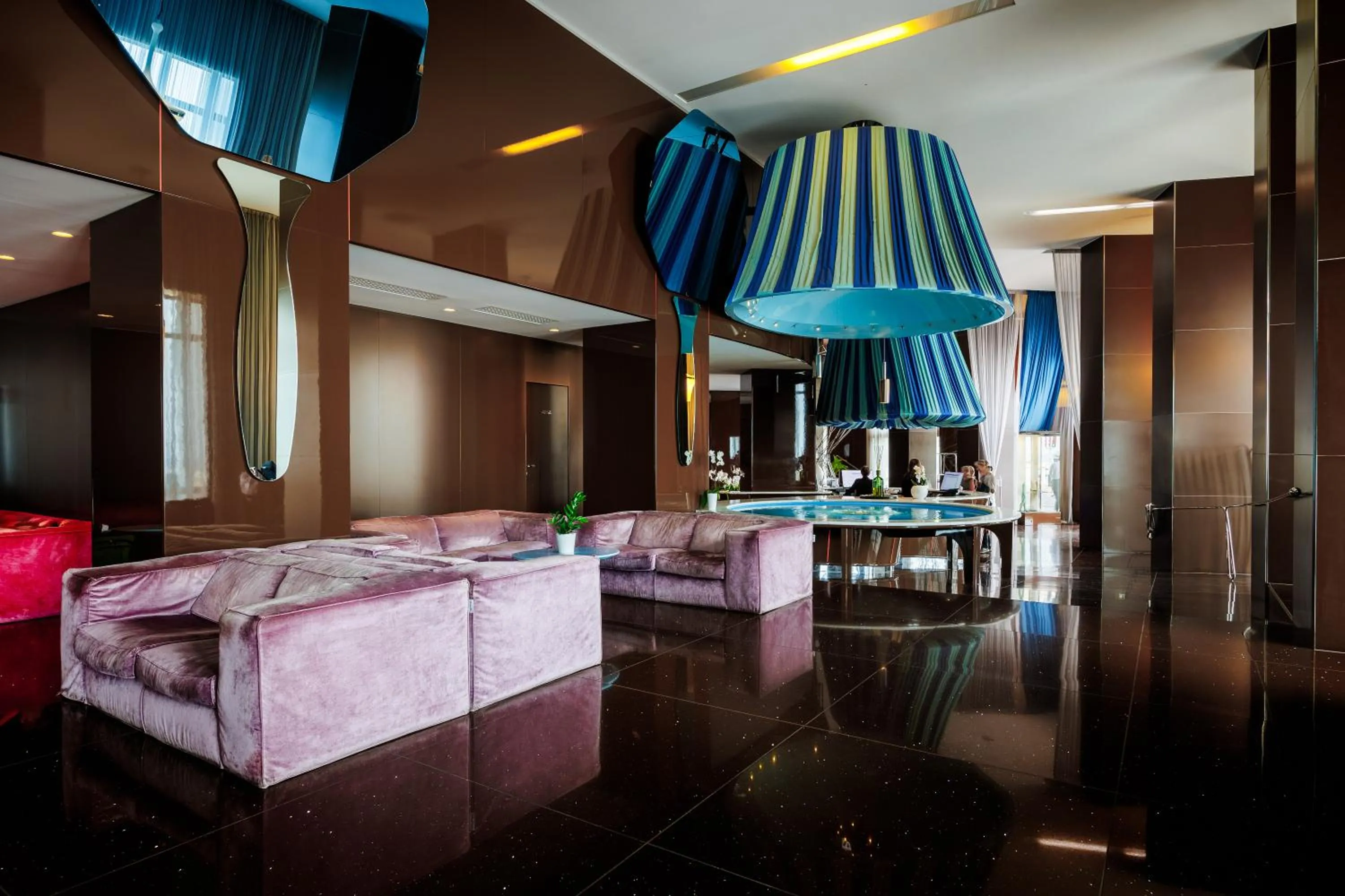 Lobby or reception, Bed in JR Hotels Bari Grande Albergo delle Nazioni