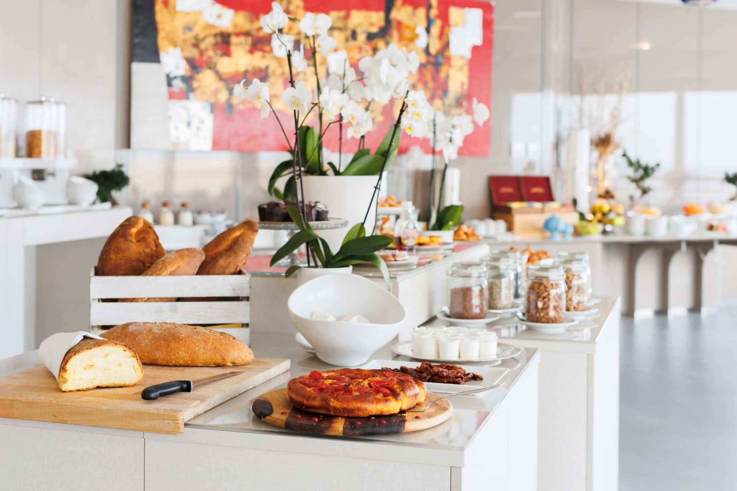 Continental breakfast in JR Hotels Bari Grande Albergo delle Nazioni