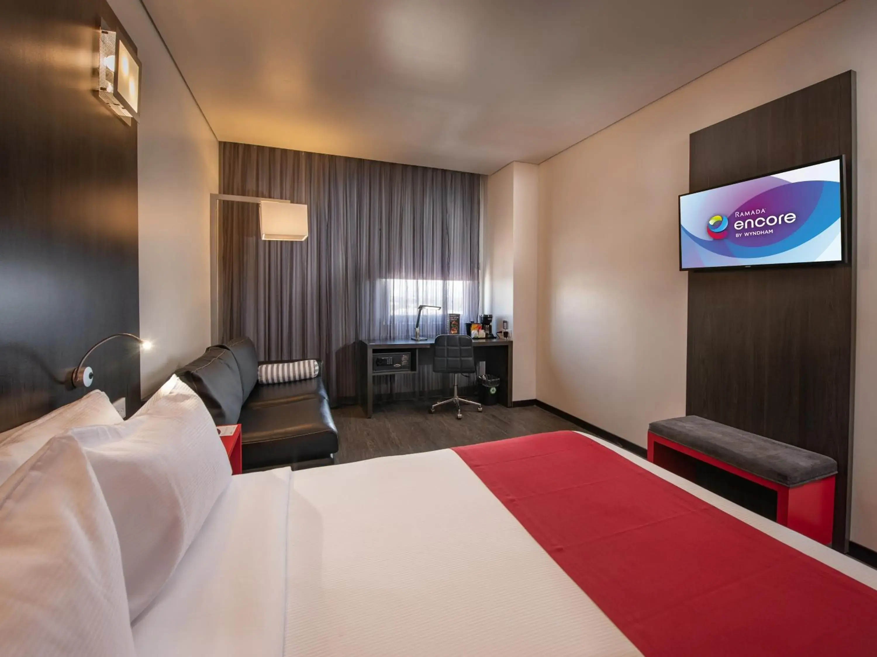 Bedroom, Bed in Ramada Encore by Wyndham Aguascalientes Bedroom, Bed in Ramada Encore by Wyndham Aguascalientes