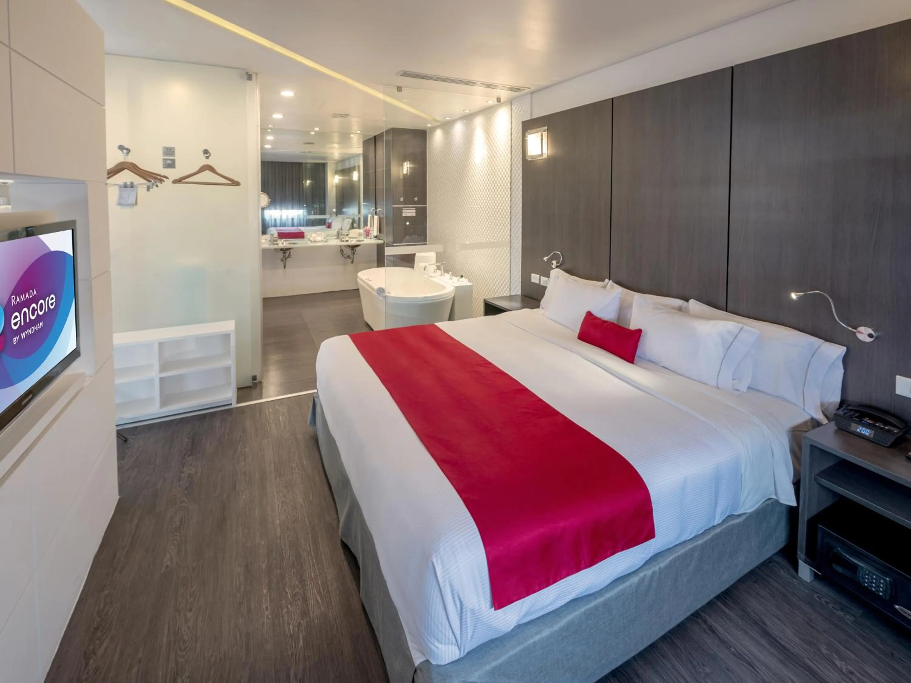Bedroom, Bed in Ramada Encore by Wyndham Aguascalientes