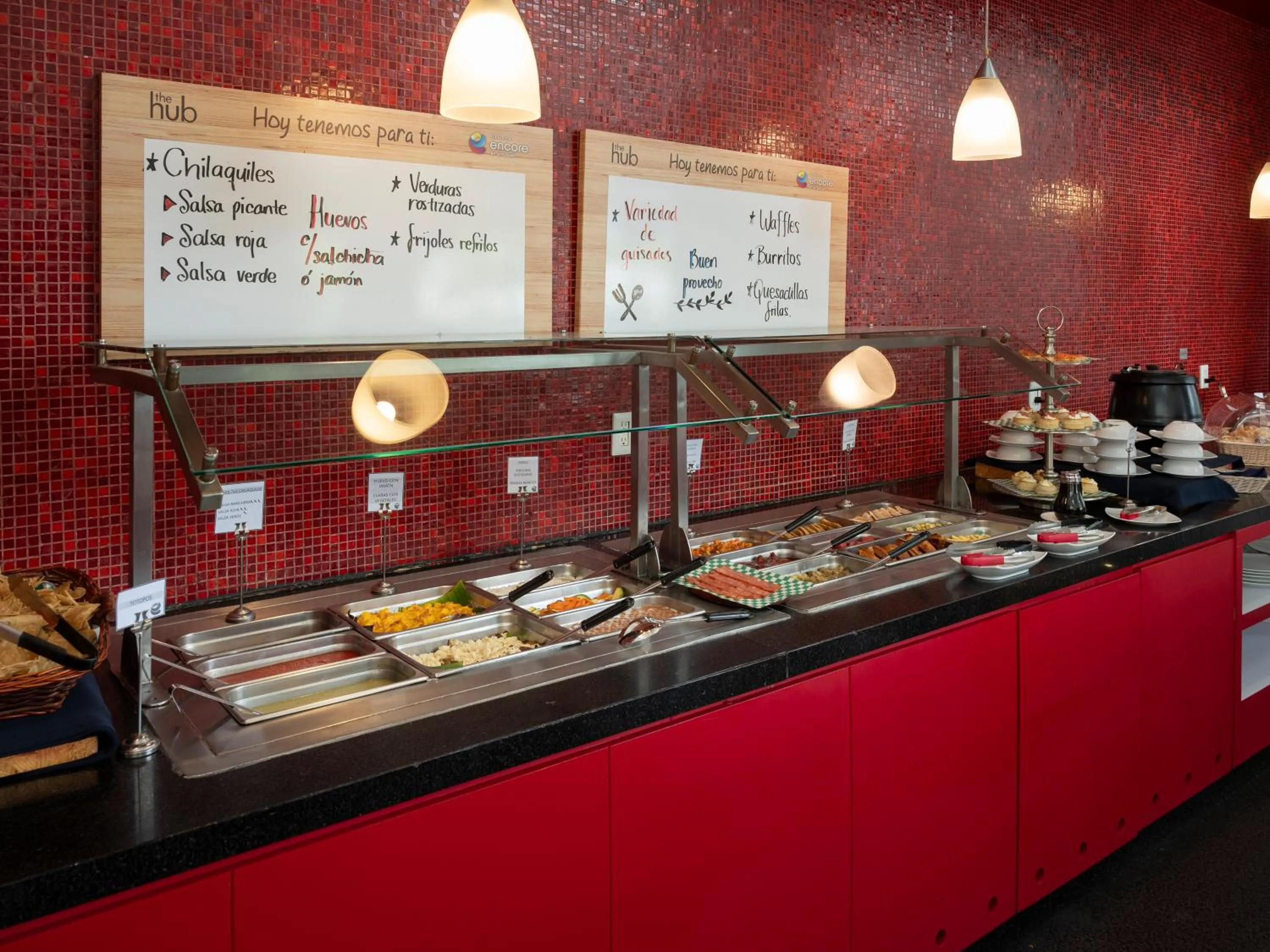 Buffet breakfast in Ramada Encore by Wyndham Aguascalientes