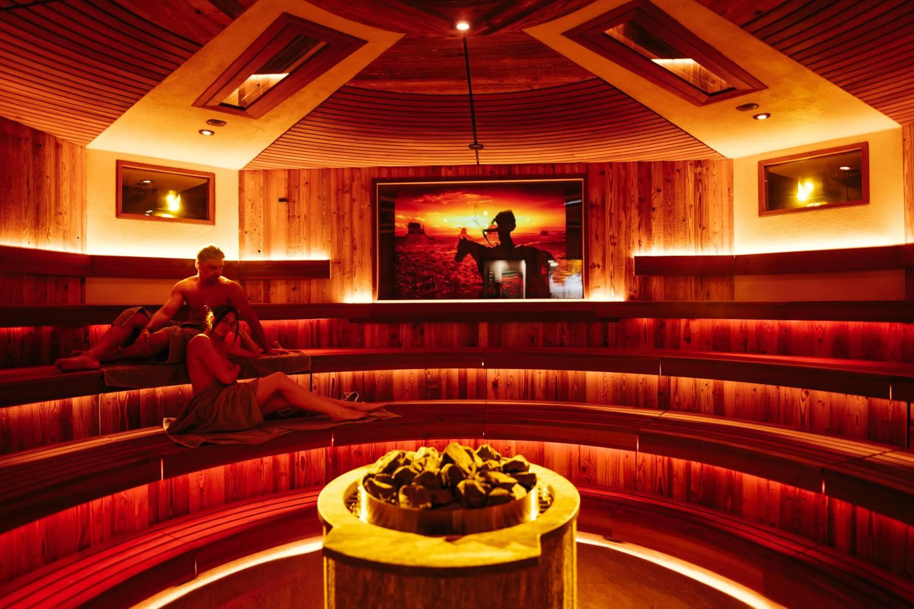 Sauna in ADLER MERYEM wellness hotel - Andalo