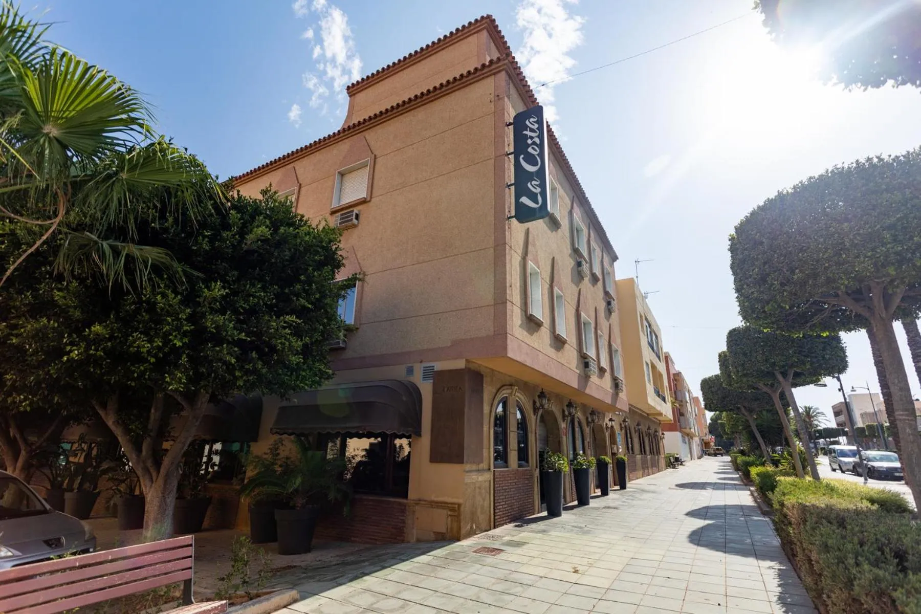 Property building in Hostal La Costa