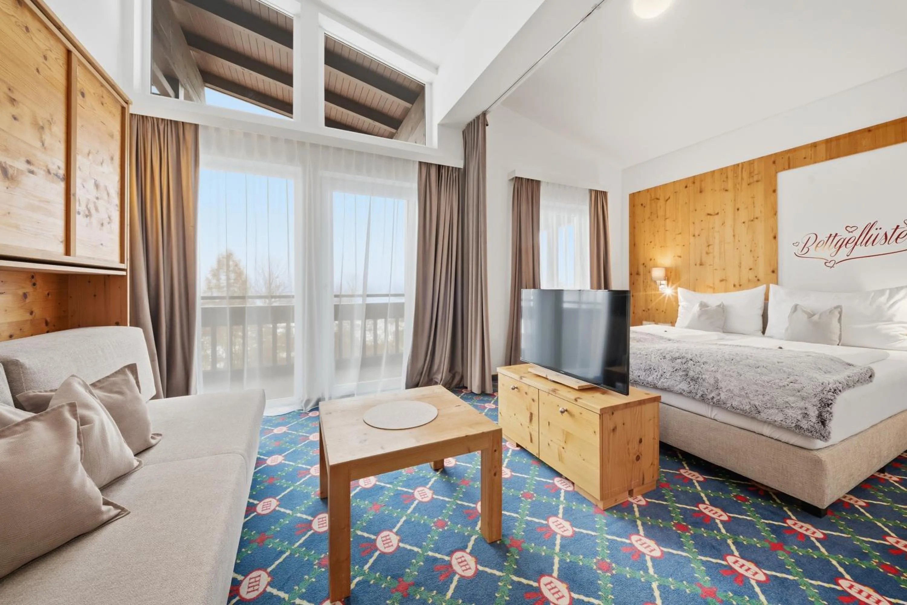 Bed in Hotel Hubertus