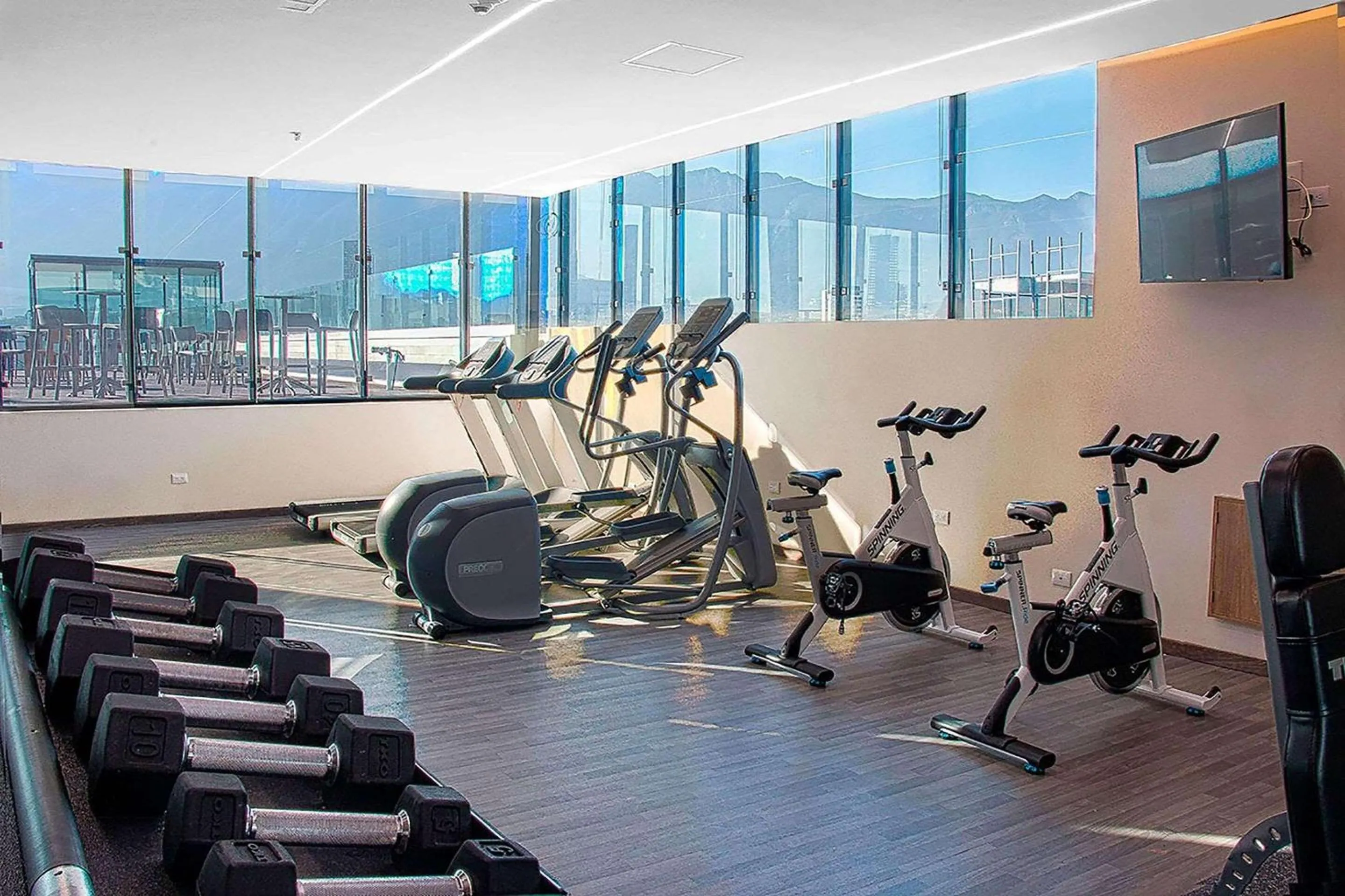 Fitness centre/facilities in Radisson Hotel Monterrey San Jeronimo