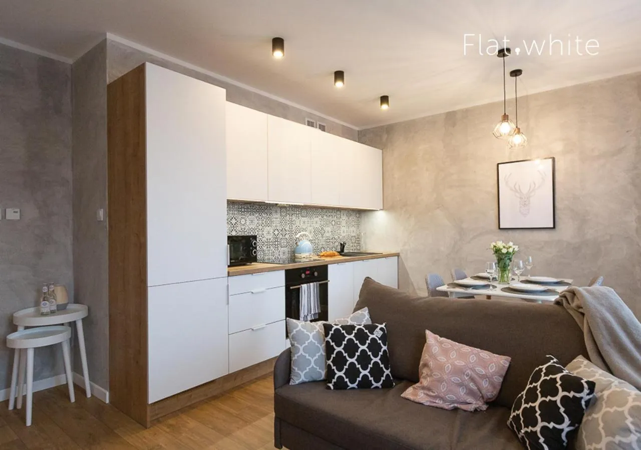 Kitchen or kitchenette in Apartamenty Flat White Zamkowa 4-6