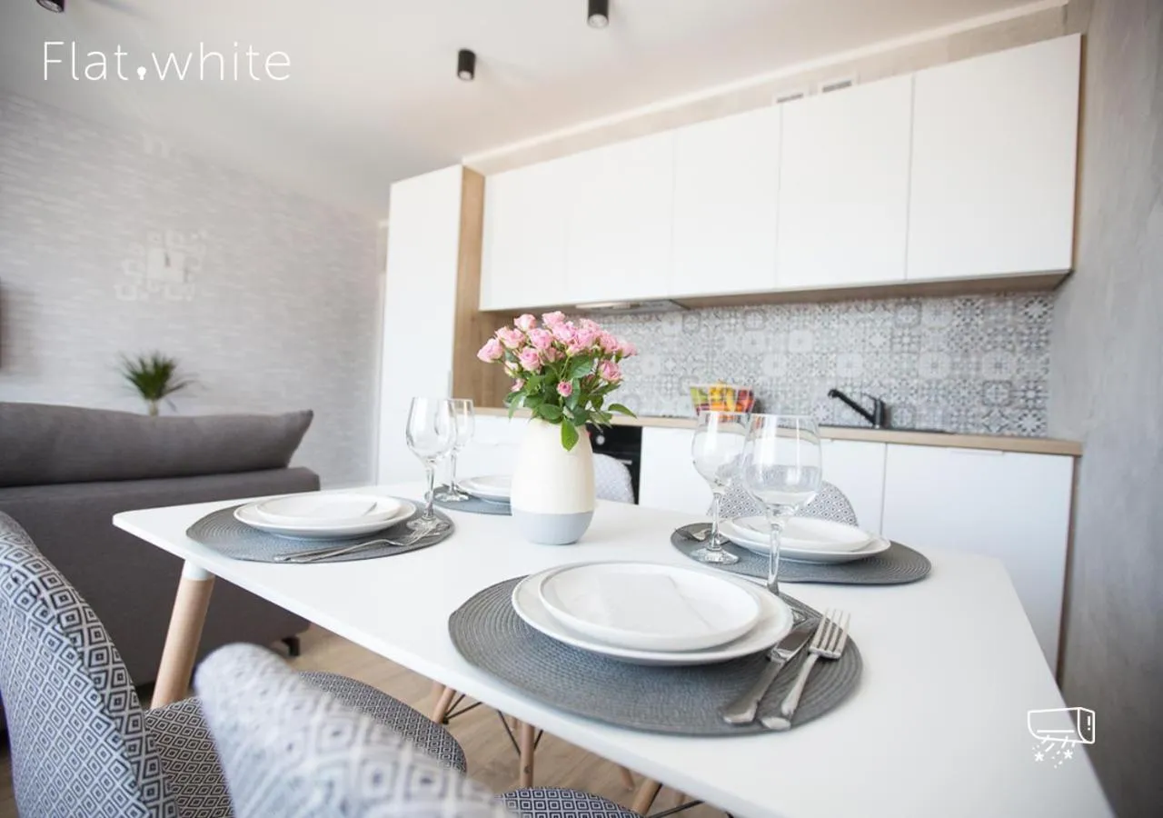 Kitchen or kitchenette in Apartamenty Flat White Zamkowa 4-6