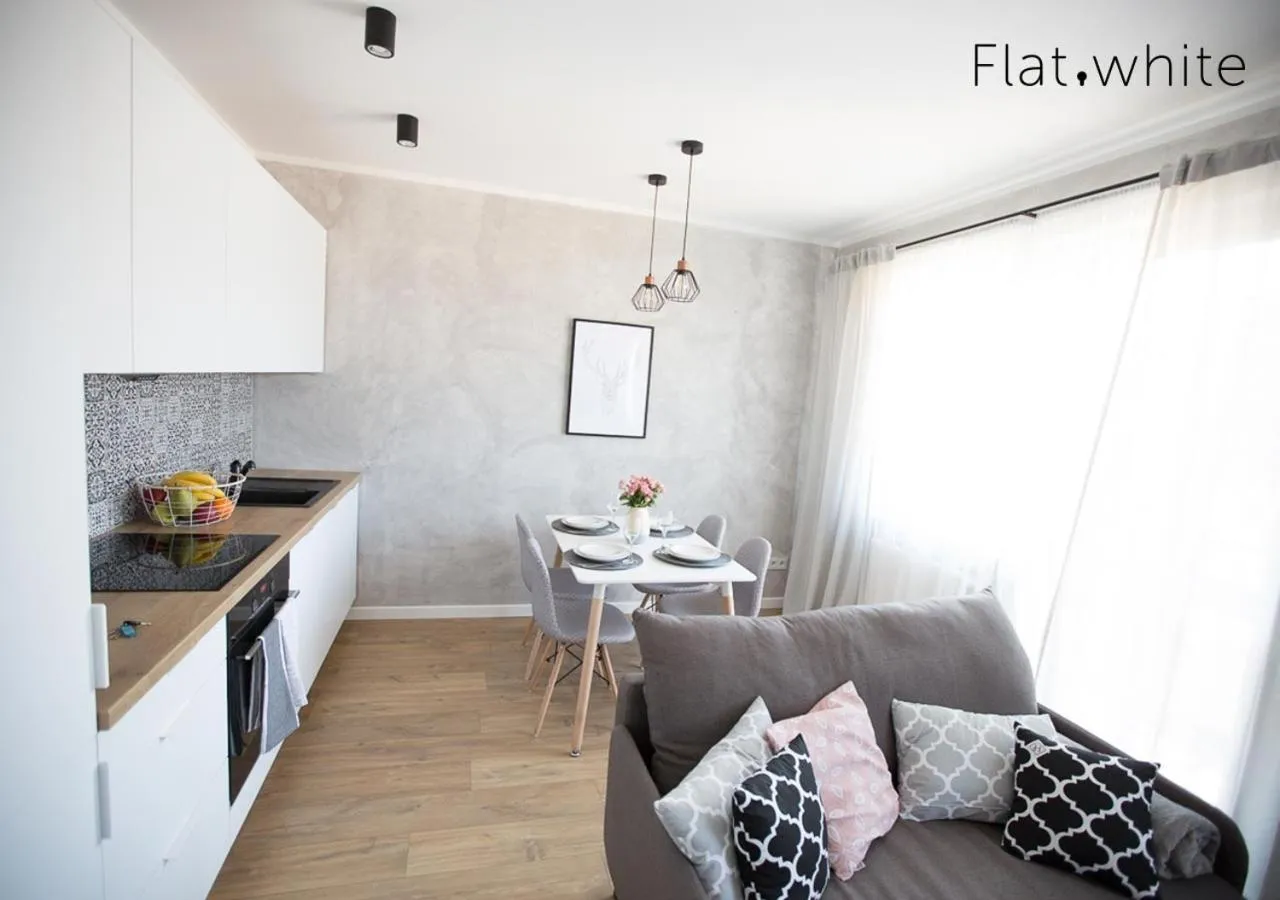 Kitchen or kitchenette in Apartamenty Flat White Zamkowa 4-6