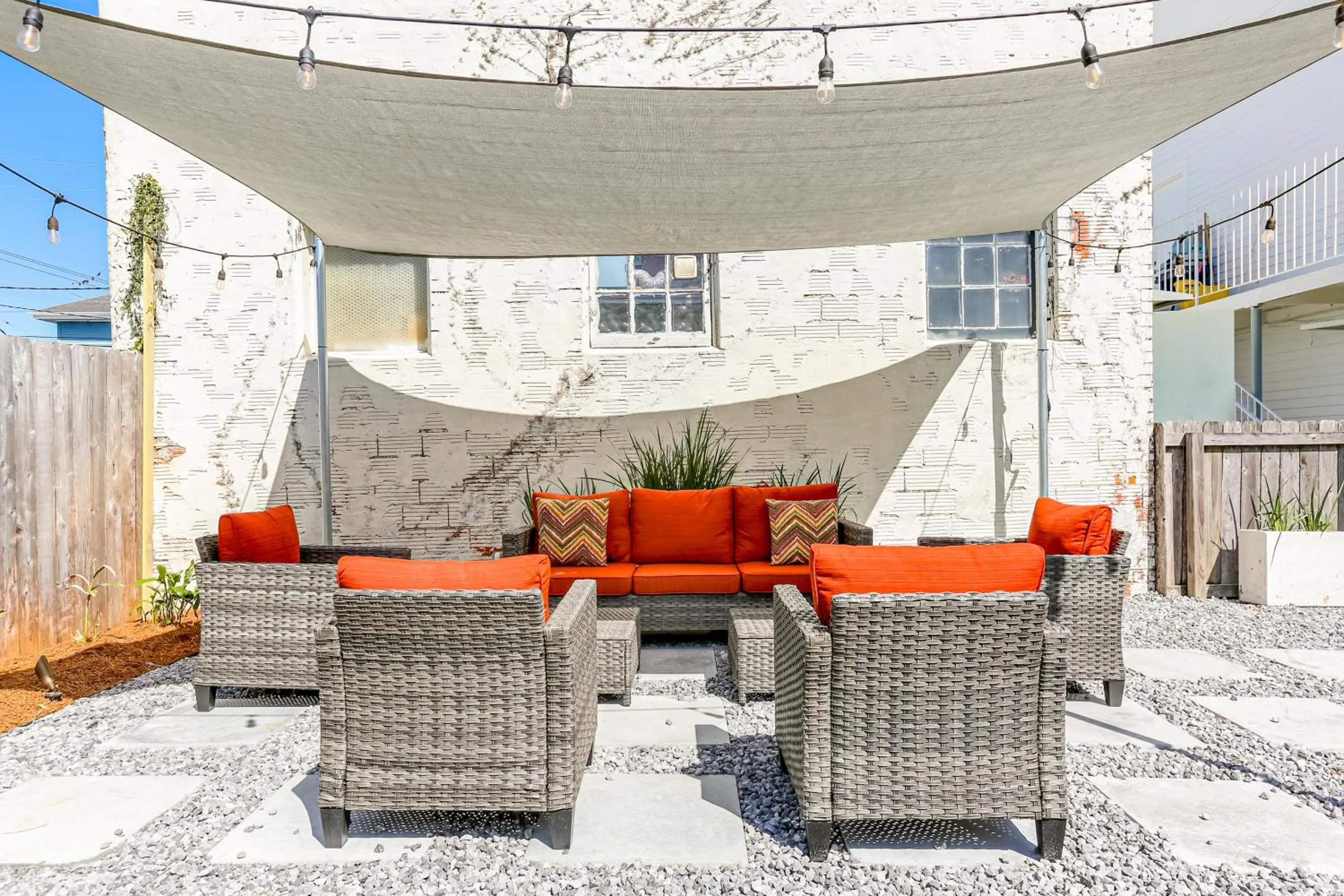 Seating area in Private 2BR in Uptown by Hosteeva