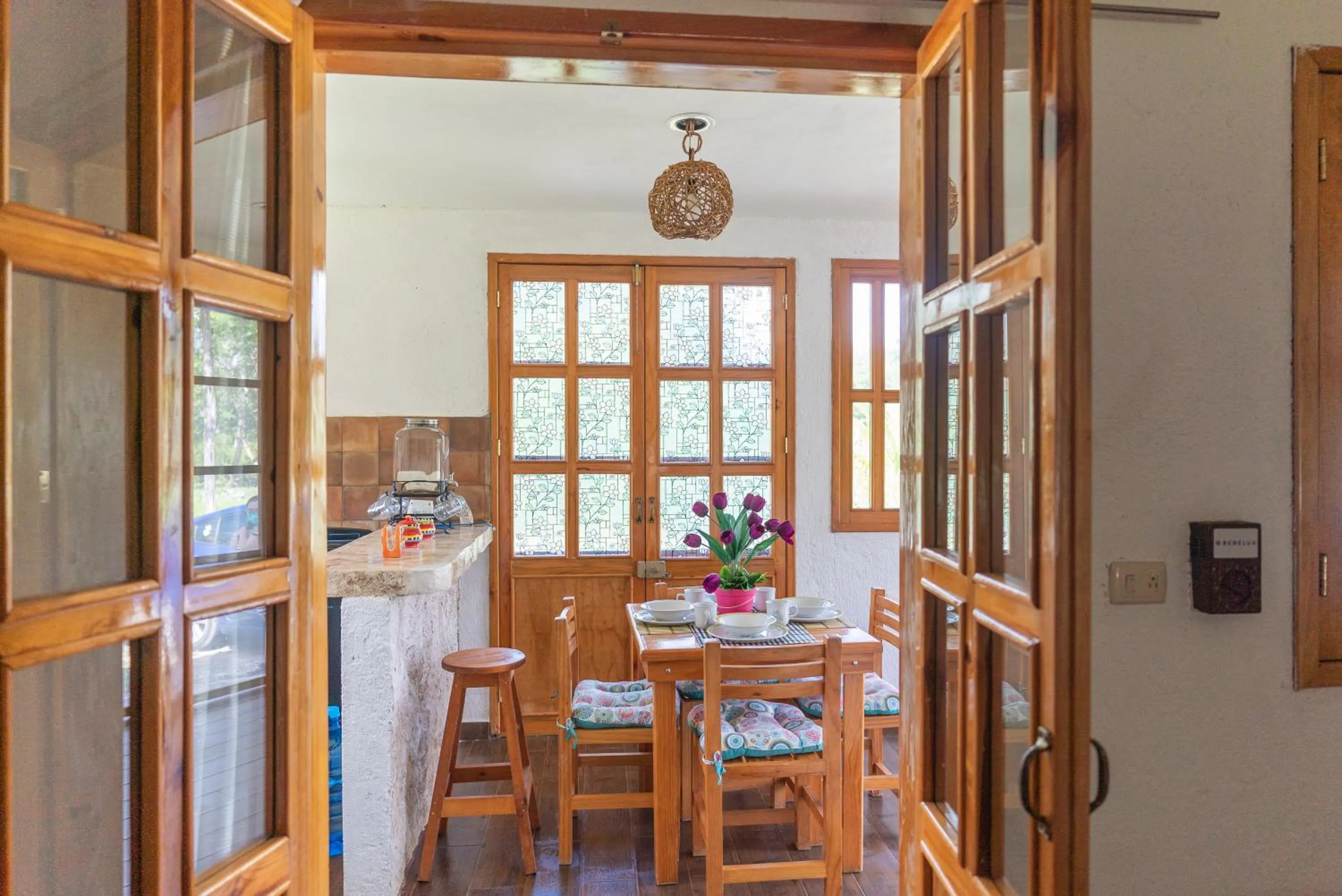 Kitchen or kitchenette in Aldea Isla Sagrada