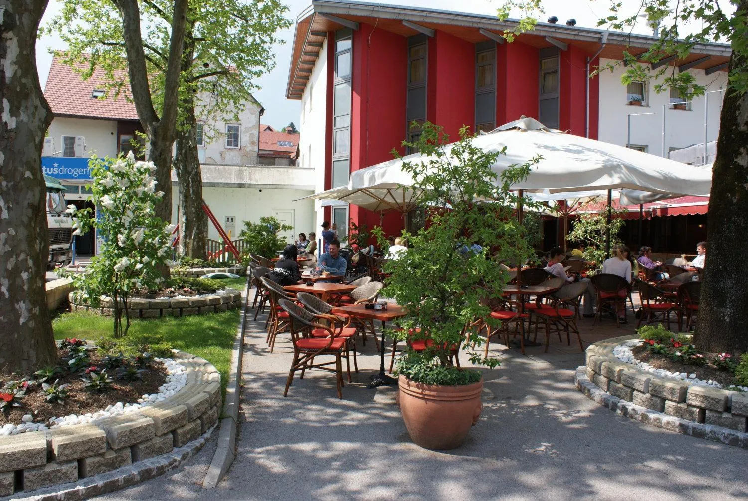 Balcony/Terrace in Hotel MANTOVA Vrhnika