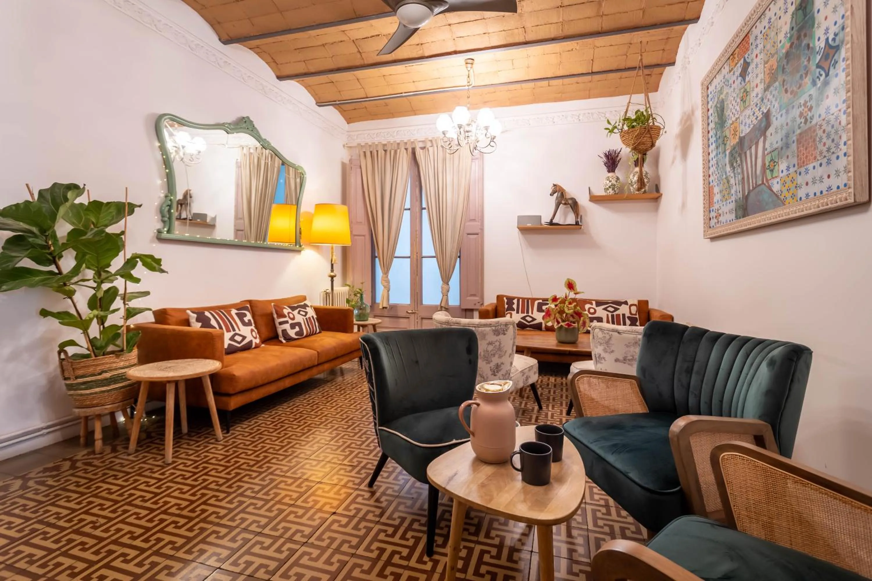 Living room in Primavera Hostel