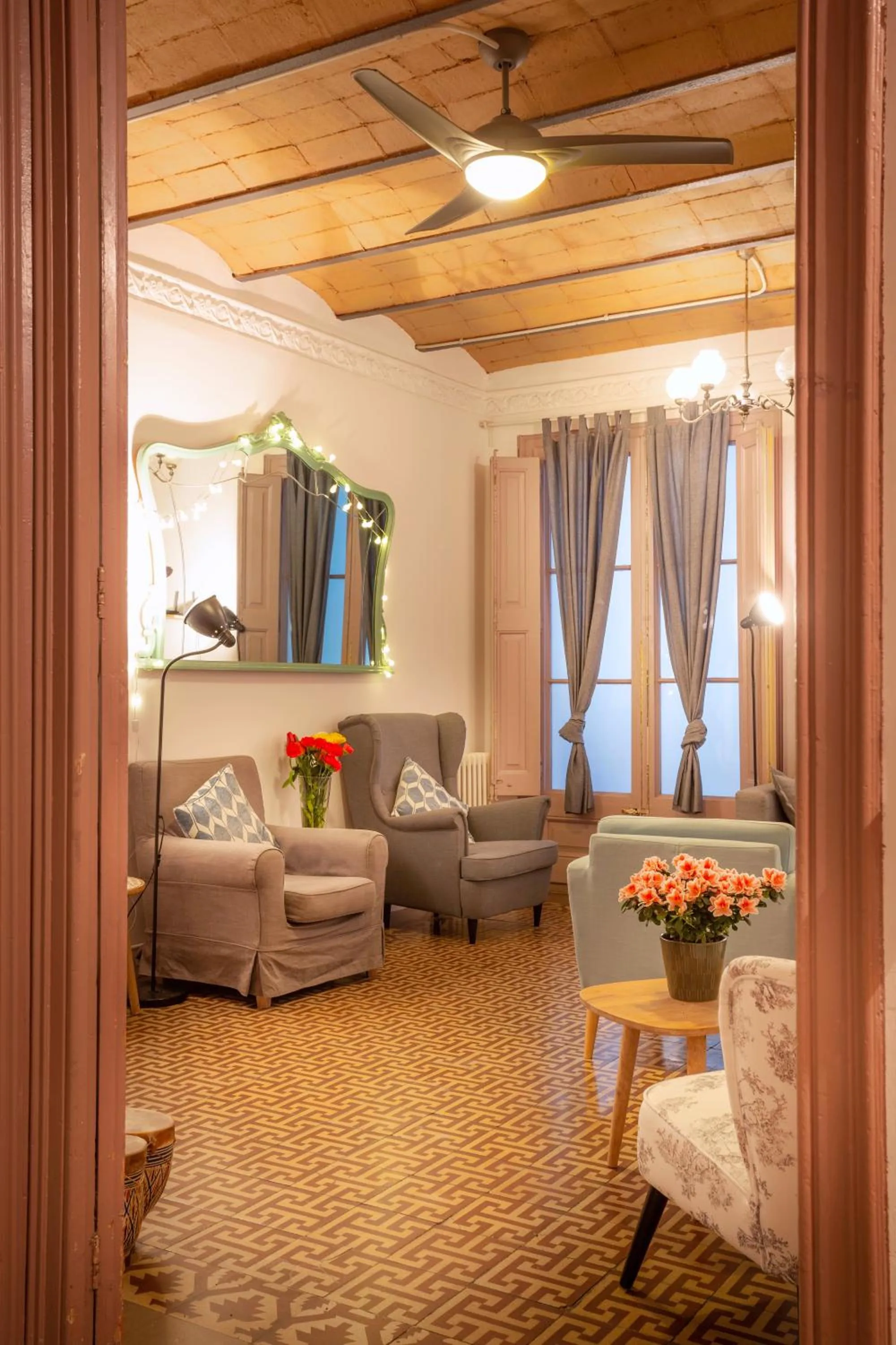 Living room in Primavera Hostel