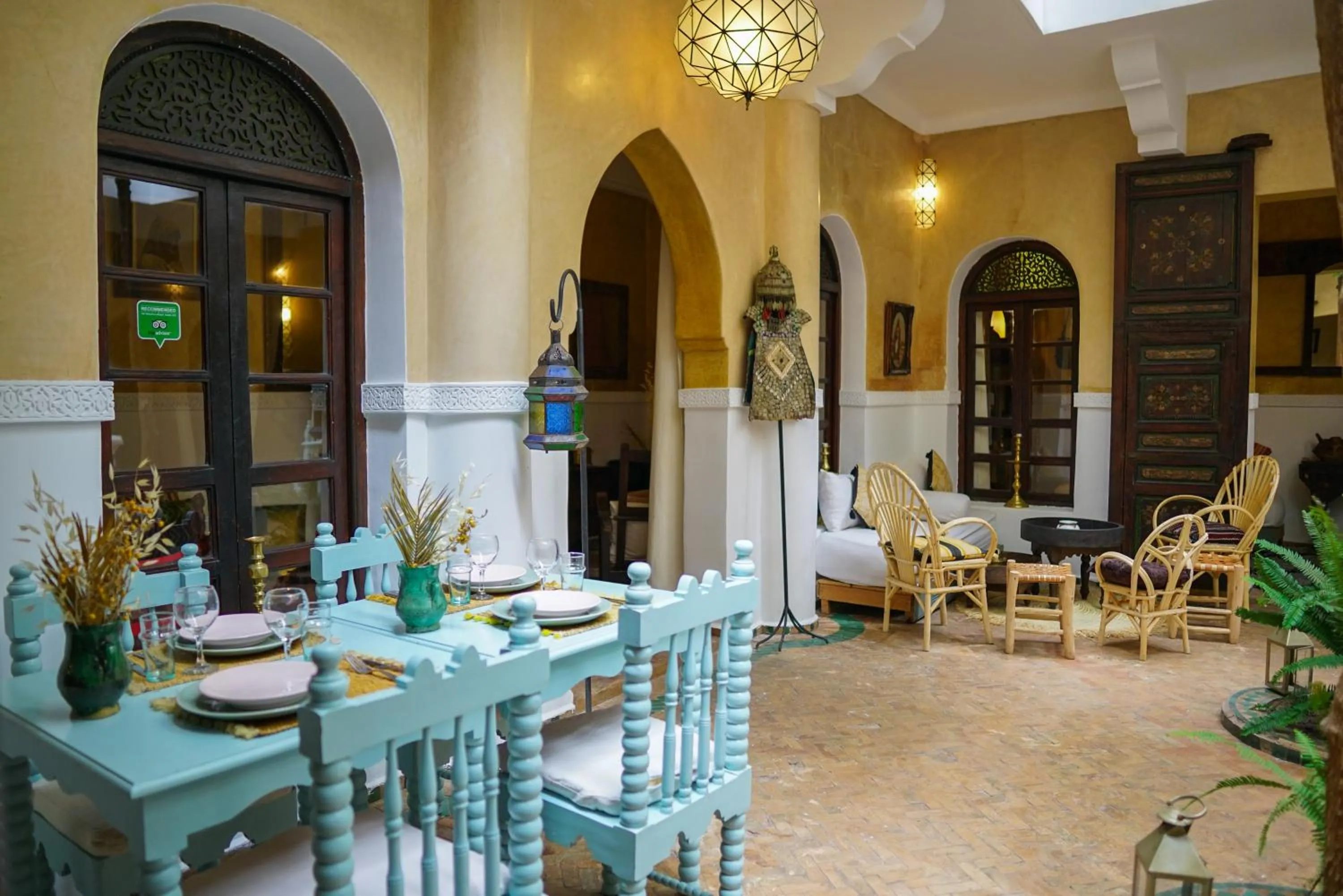 Patio in Riad Dama & Spa