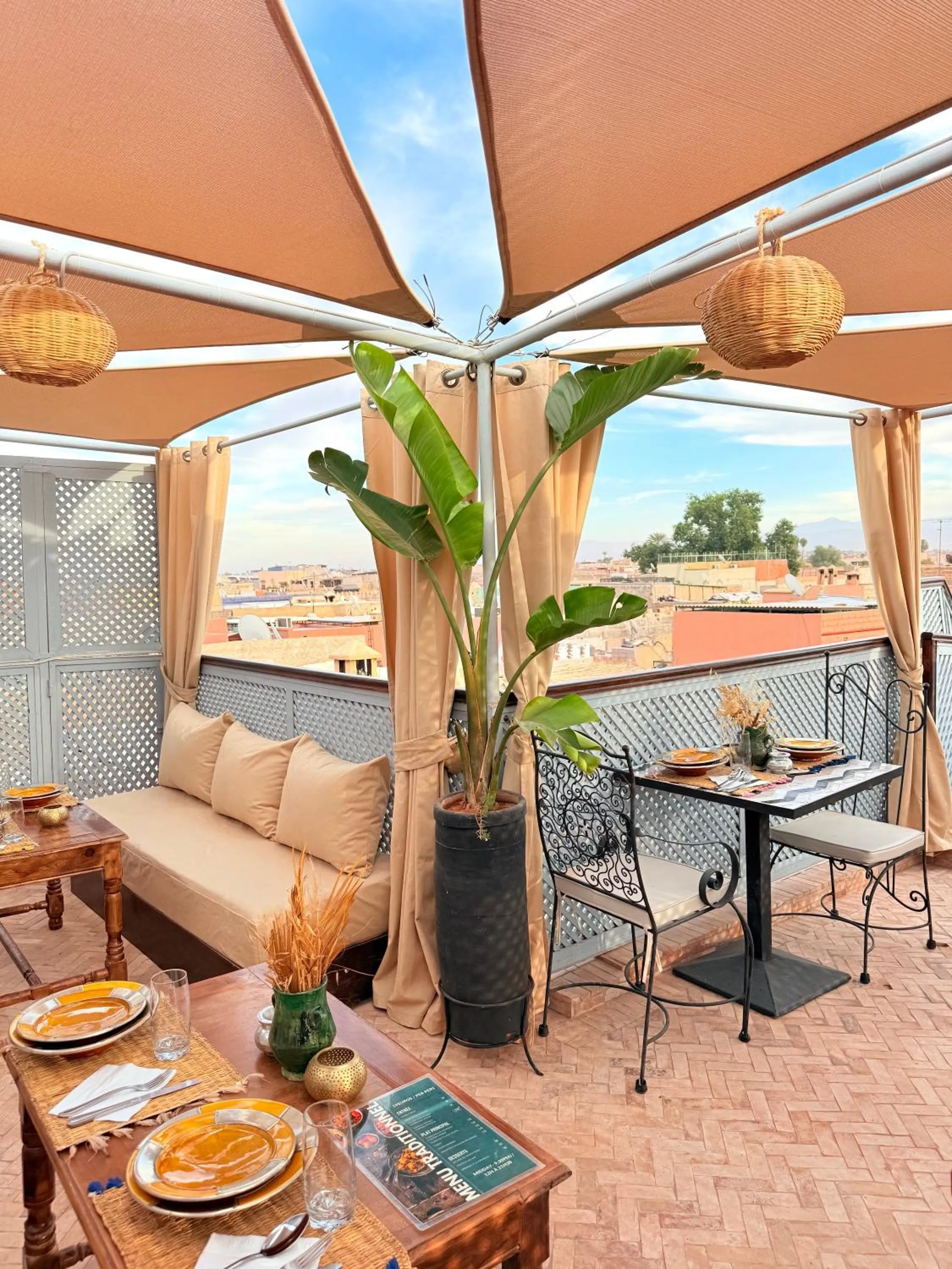 Patio in Riad Dama & Spa