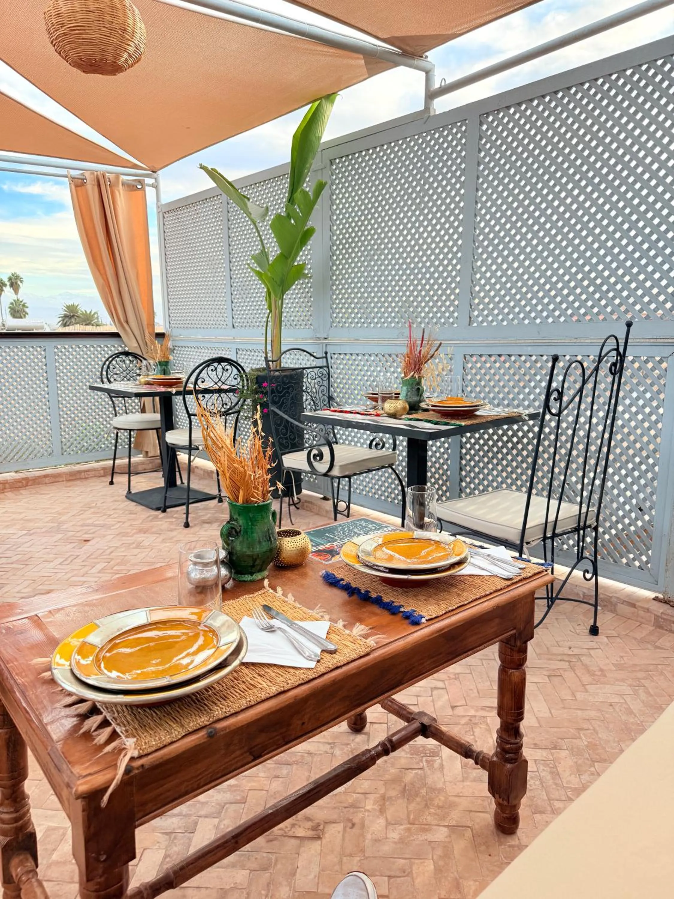 Patio in Riad Dama & Spa