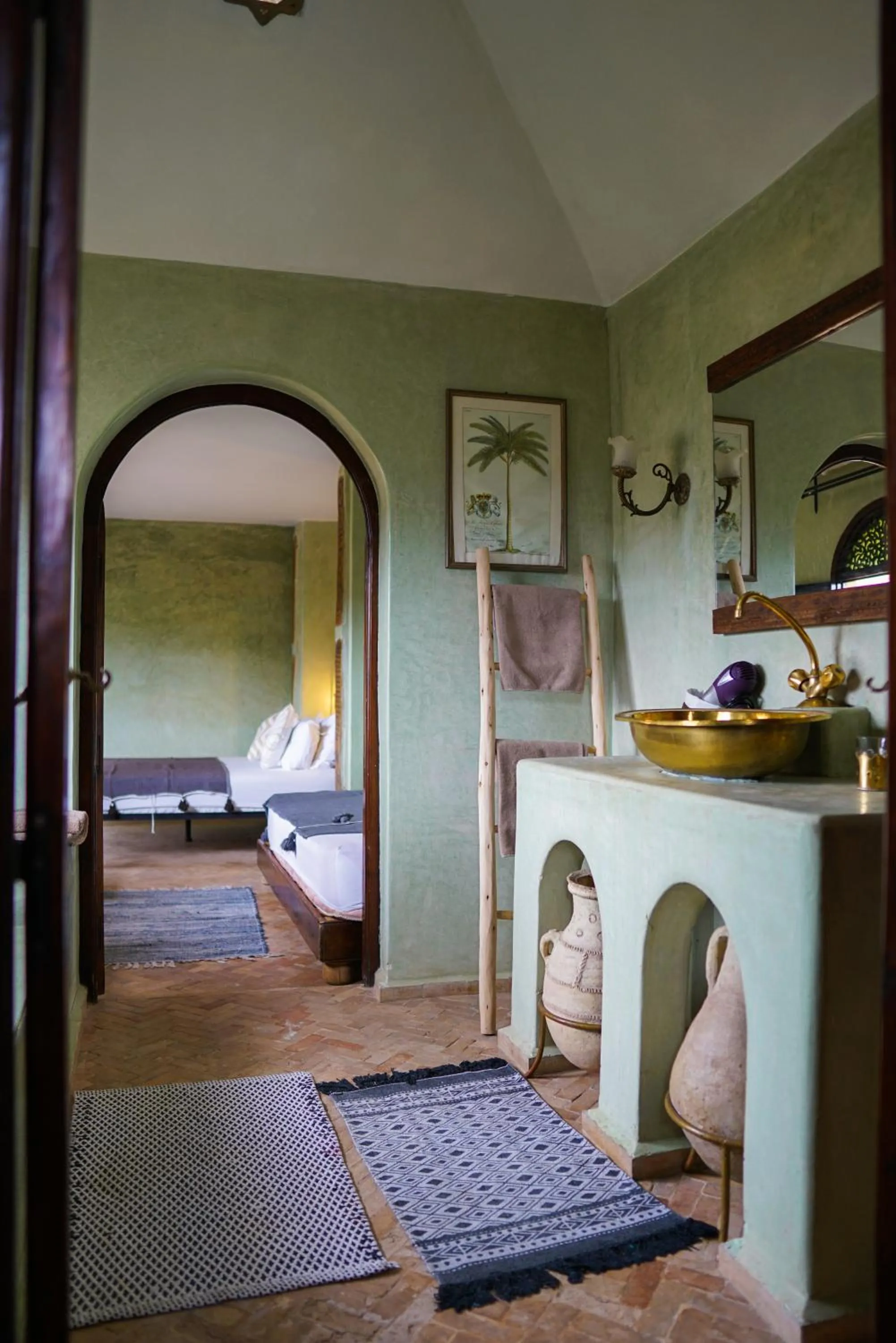 Bathroom, Bed in Riad Dama & Spa