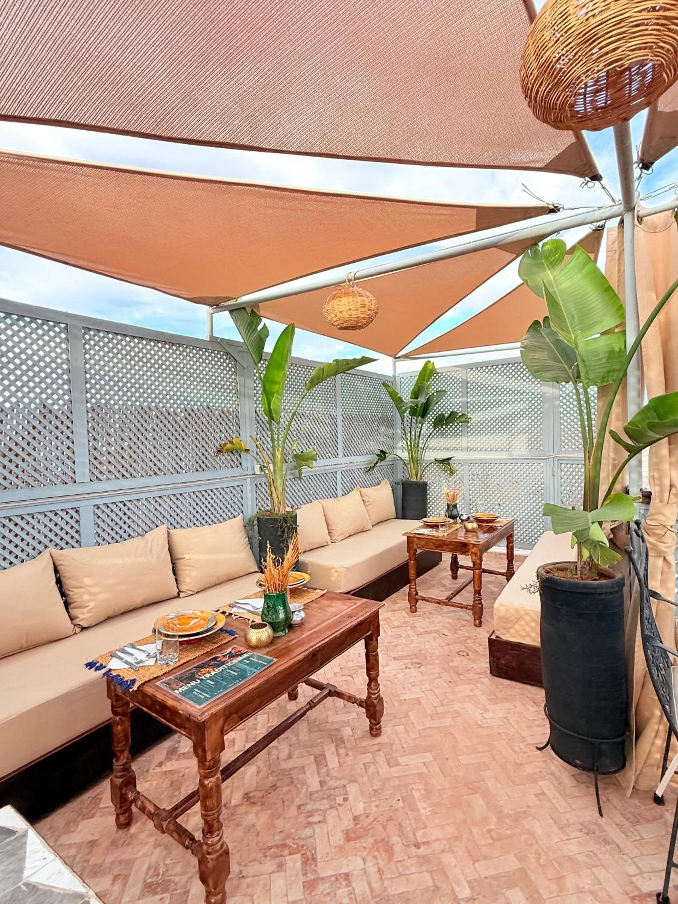 Patio in Riad Dama & Spa