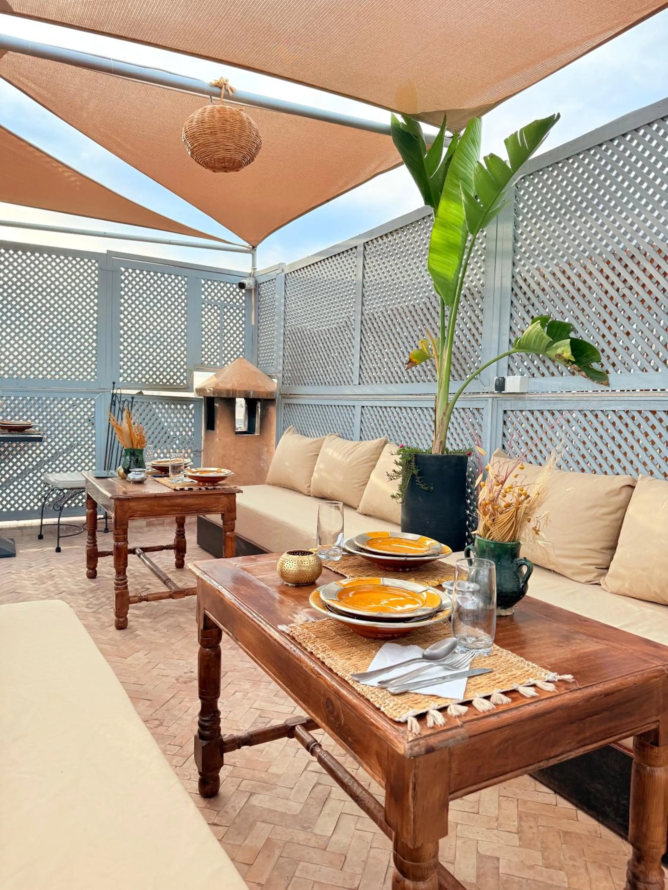 Patio in Riad Dama & Spa