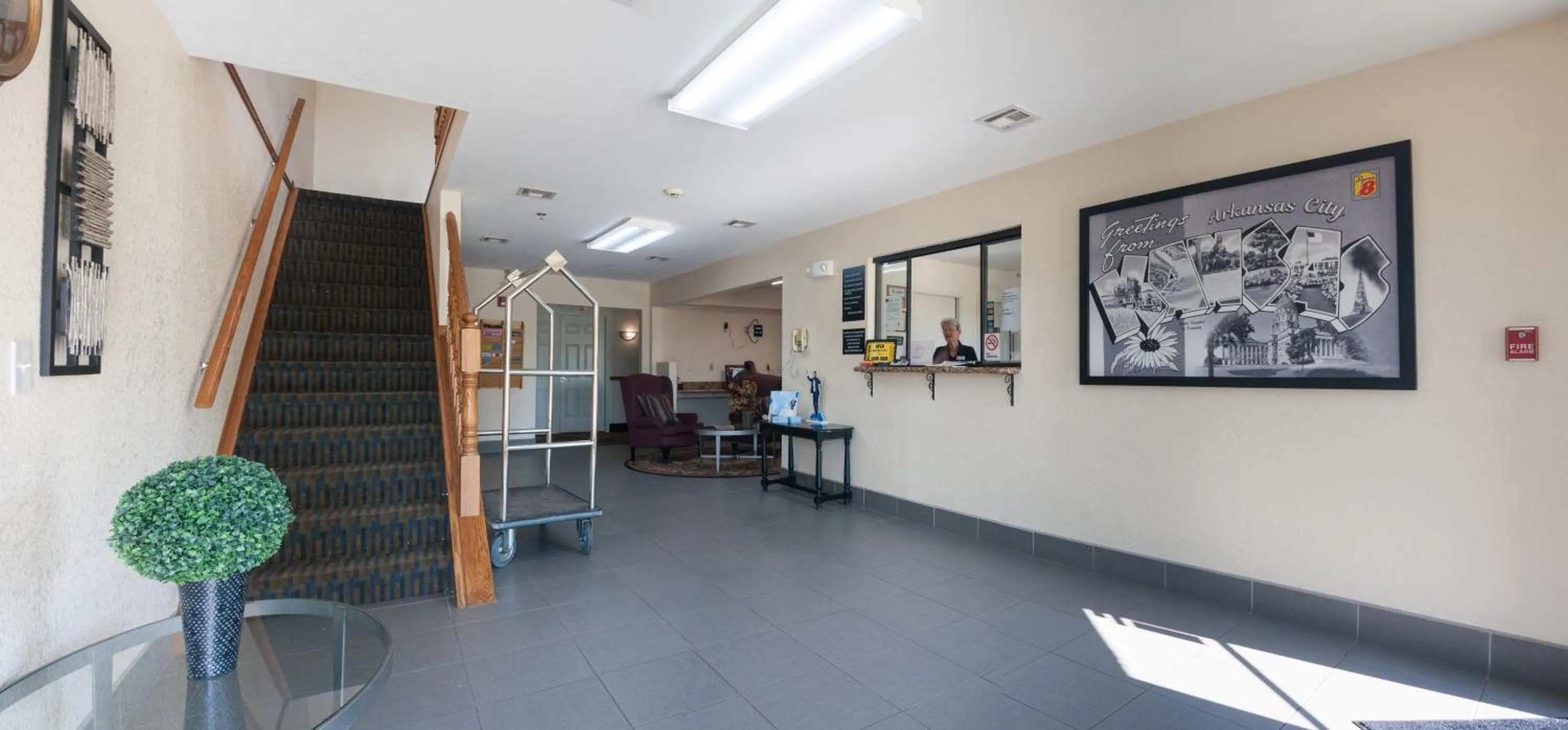 Lobby or reception in Super 8 by Wyndham Arkansas City KS