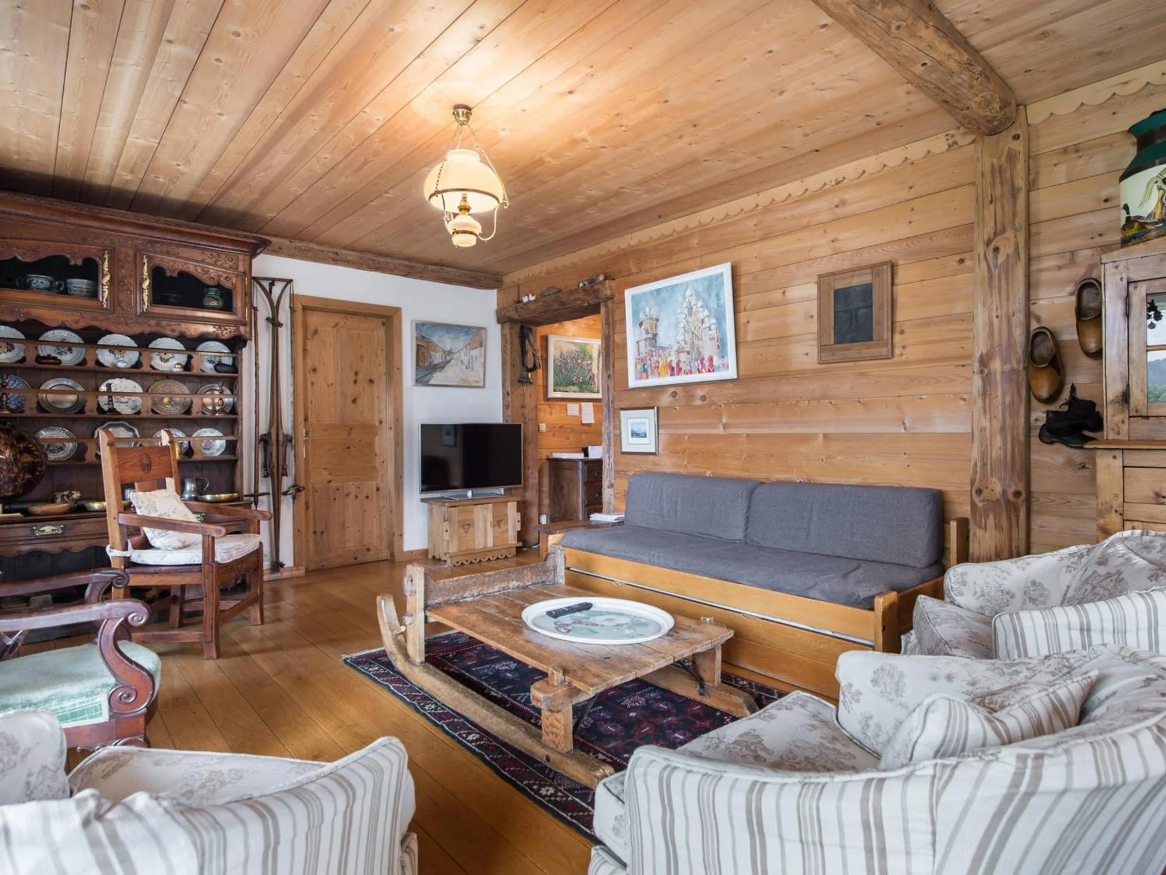 Appartement confortable 3 chambres proche centre Megève, balcon, cheminée, 8 pers. - FR-1-453-14
