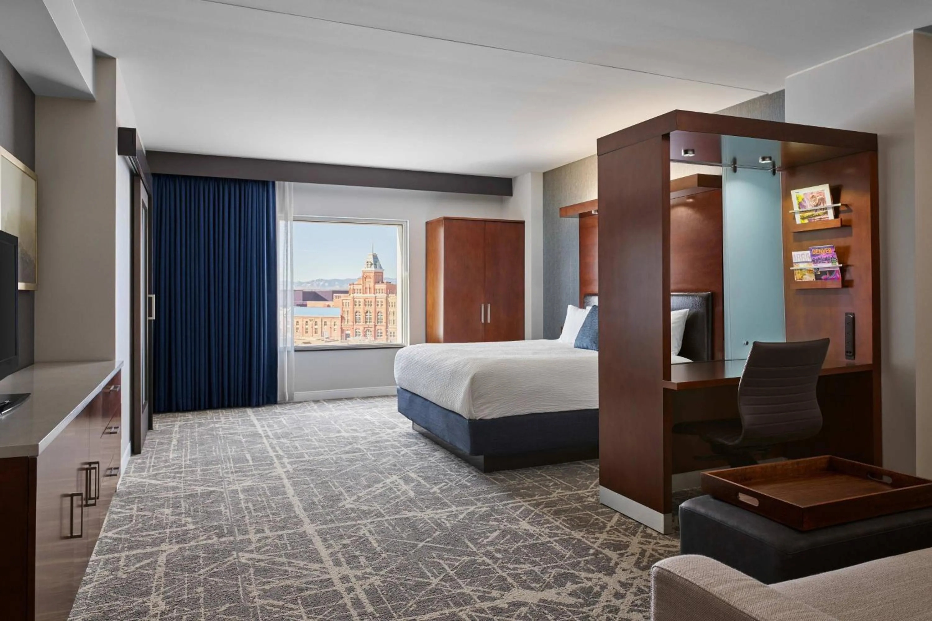 Photo of the whole room, Bed in SpringHill Suites by Marriott Denver Downtown