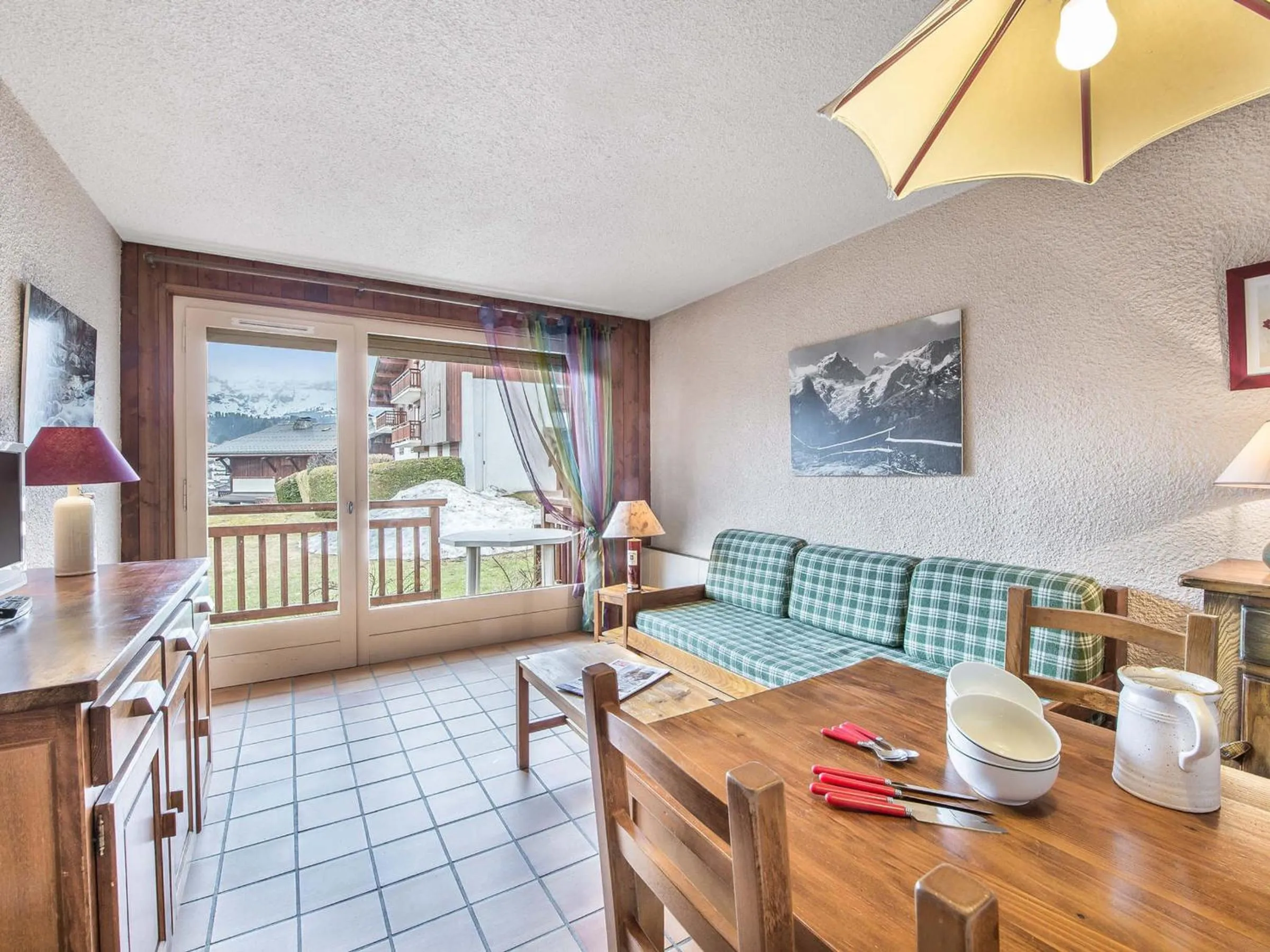 Appartement 1 chambre à Megève - Animaux admis et parking - FR-1-453-98