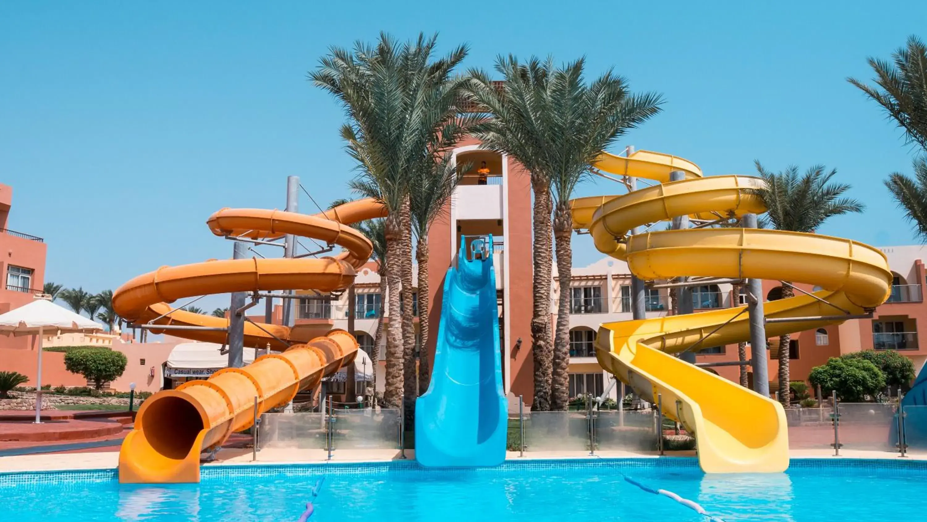 Aqua park, Water Park in Nubian Island Hotel