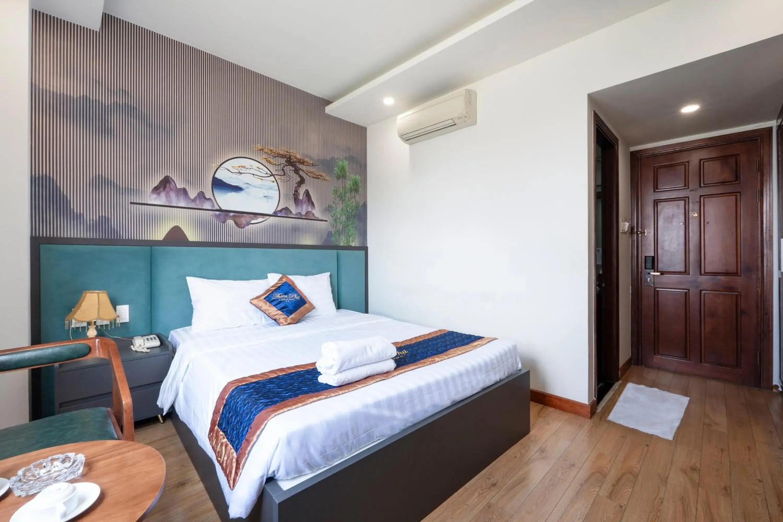 Bed in Thien Phu Logia Hotel Bed in Thien Phu Logia Hotel