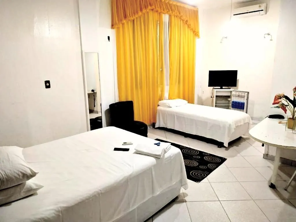 Bed in hotel encontro das aguas