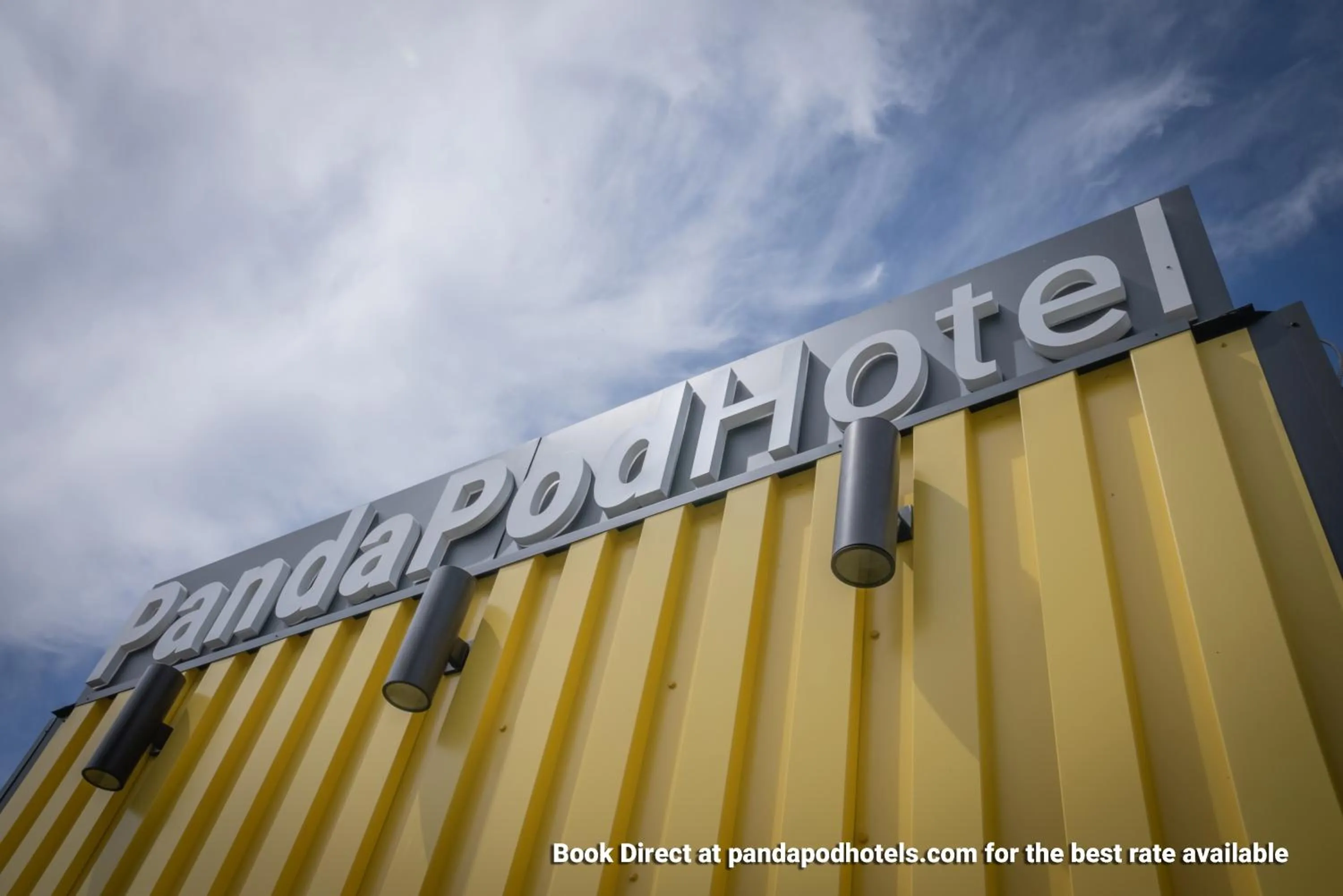 Facade/entrance in Panda Pod Hotel