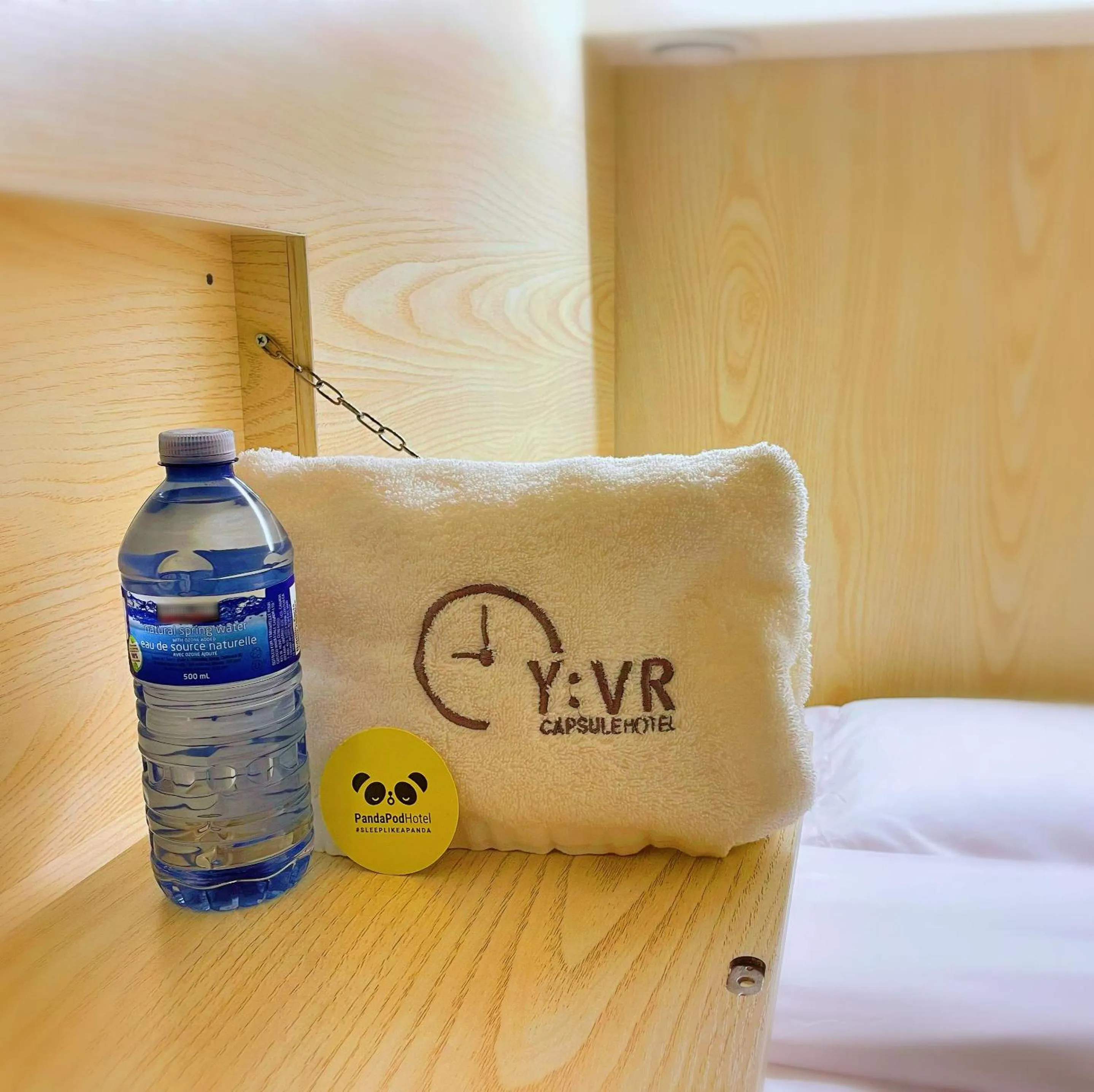 towels in Panda Pod Hotel