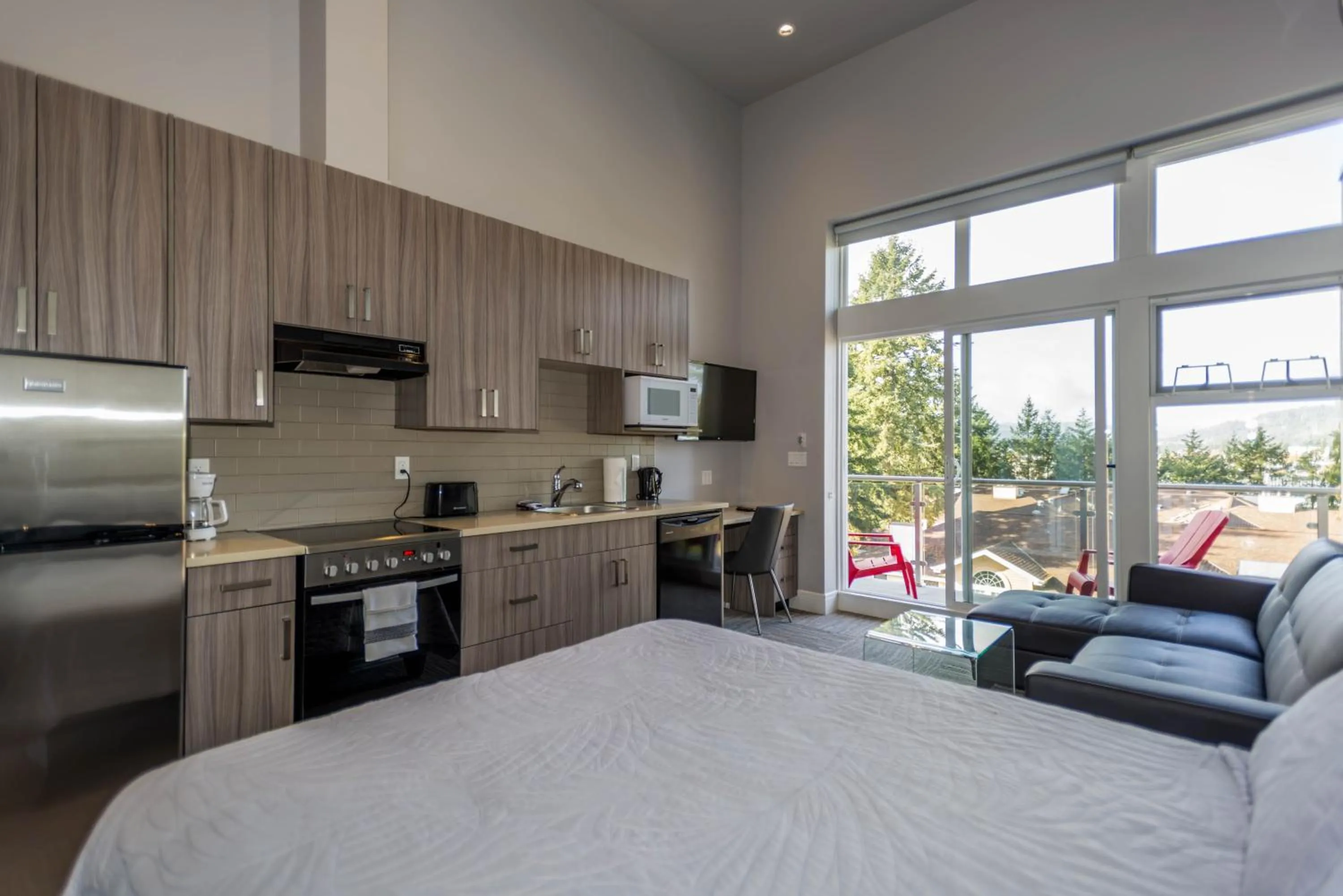 Living room in SoLo Suites