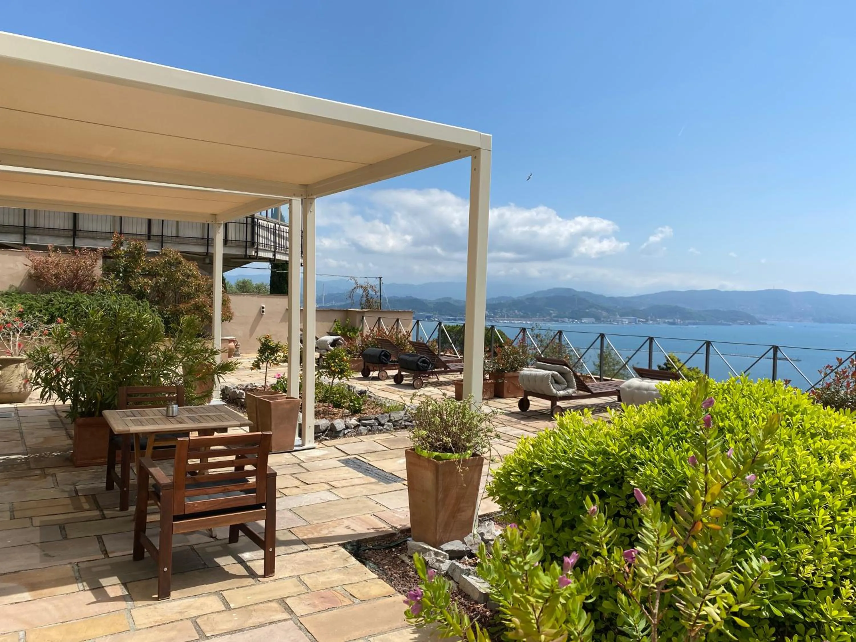 Patio in Miramare Apartments&Suites