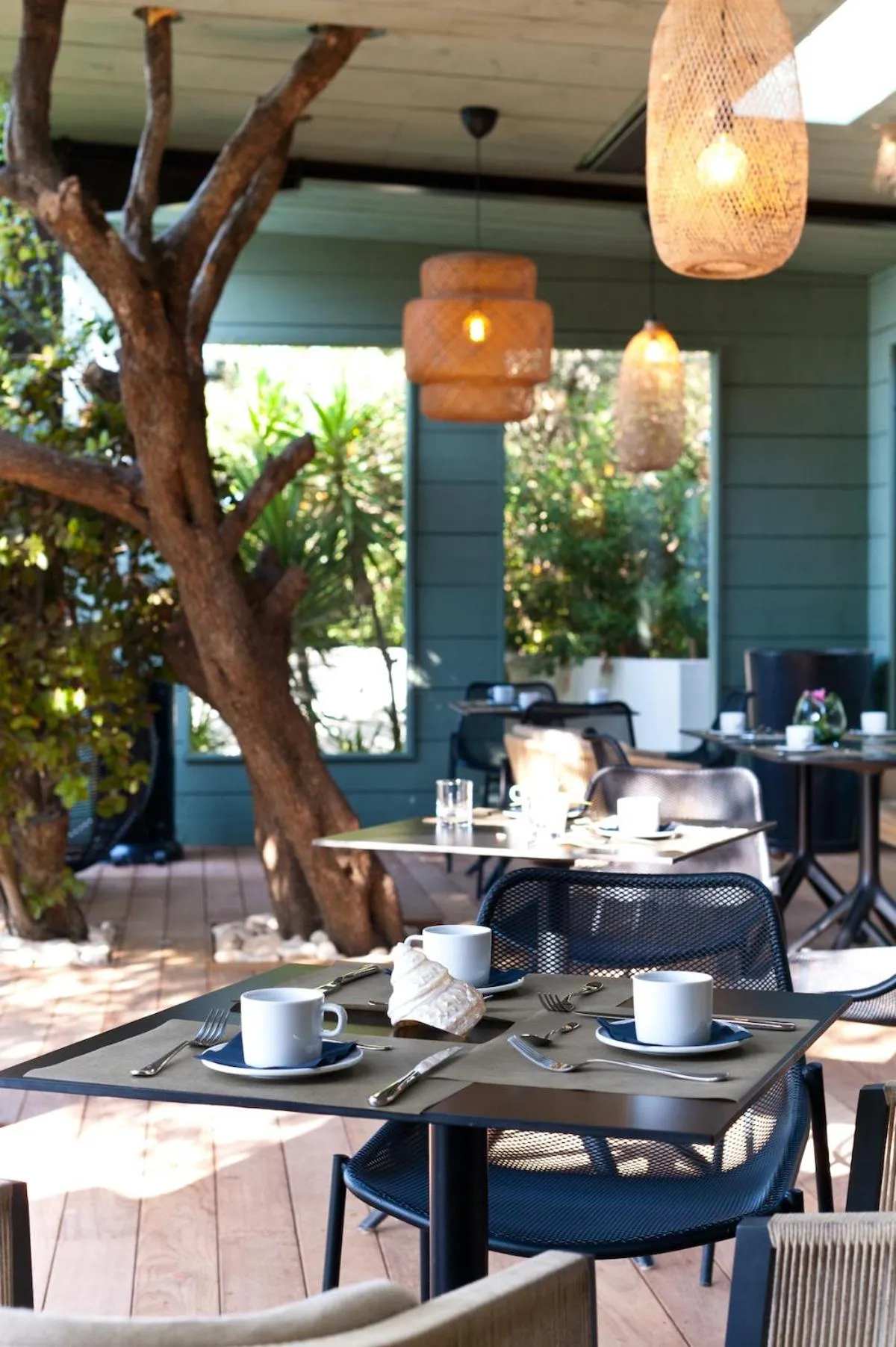 Patio in Hôtel Cala di Greco