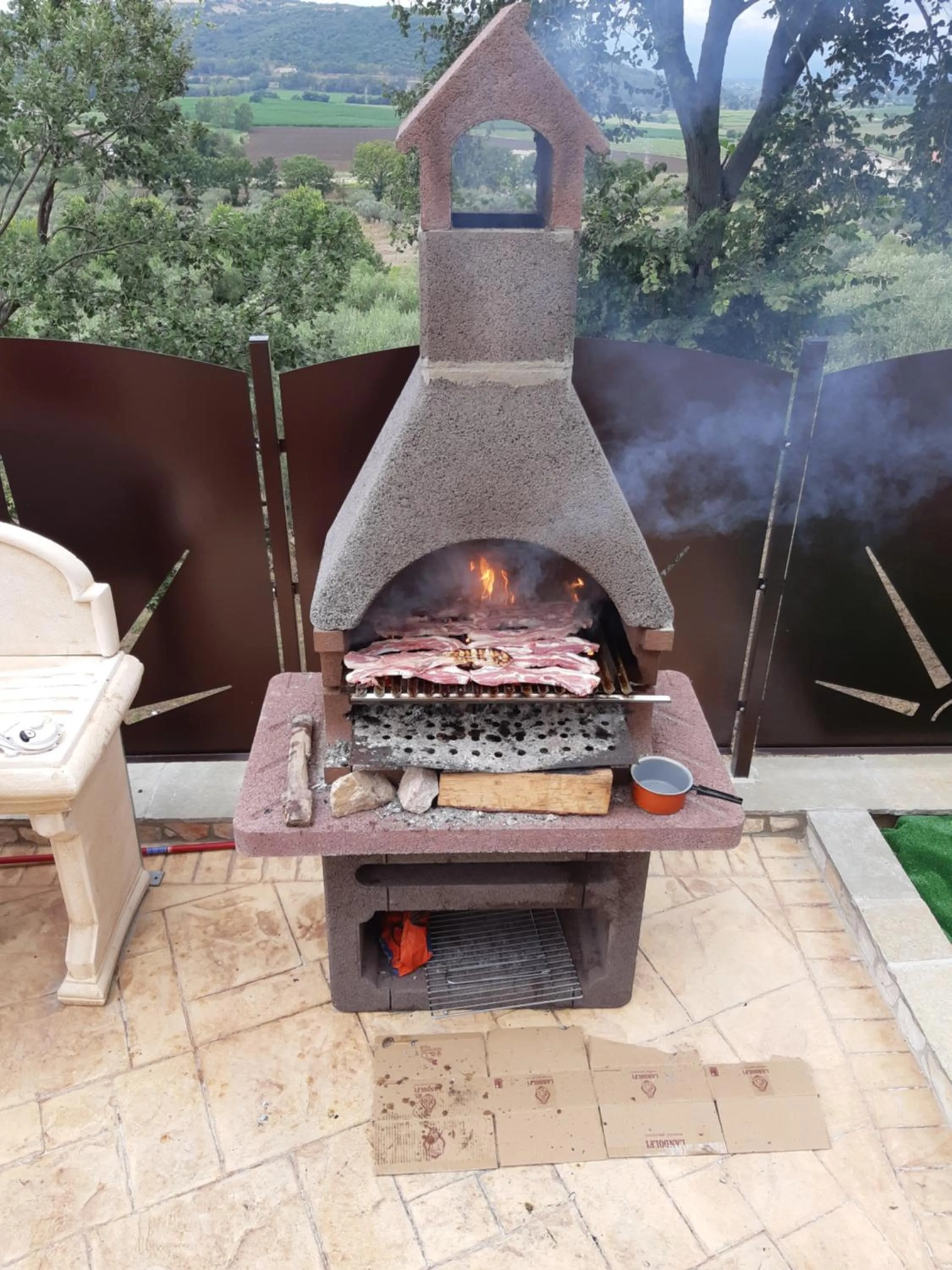 BBQ facilities in B&B Villa Emanuel