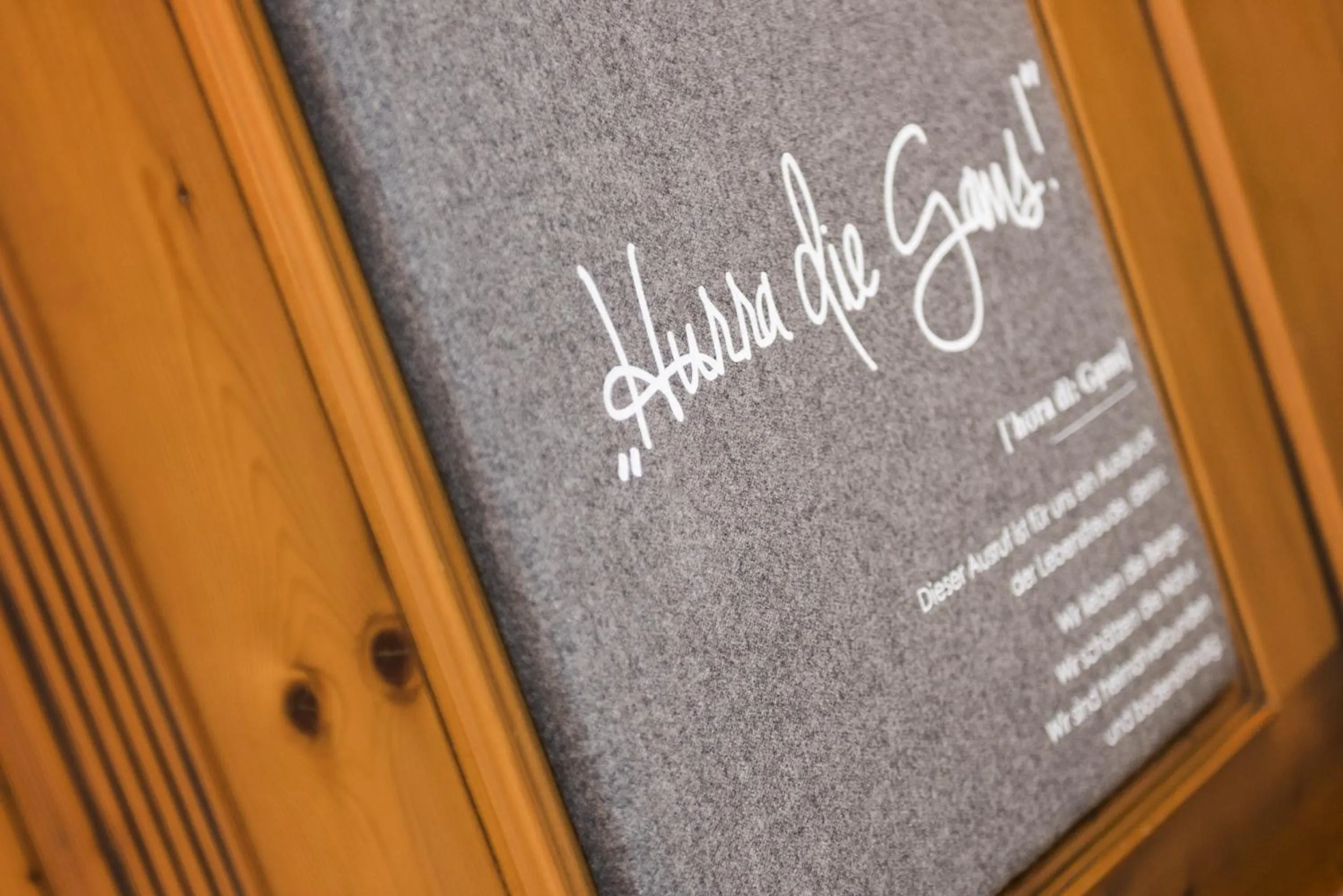 Decorative detail in Sepp & Hannis Suiten im Dorf