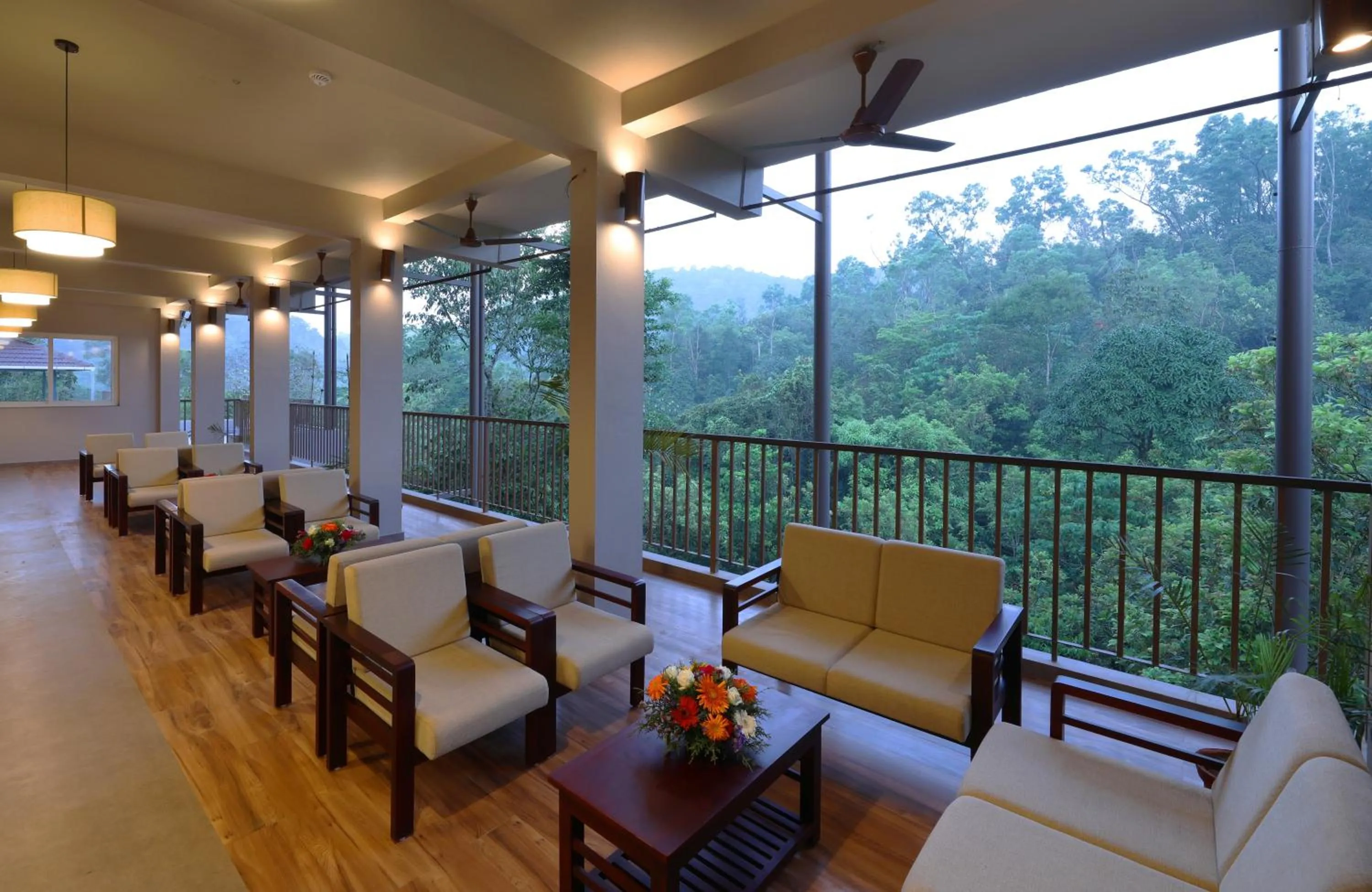 Lobby or reception in Abad Brookside Wayanad