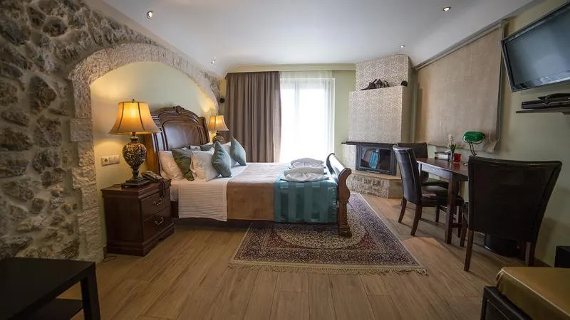 Bedroom, Bed in Archontopetra Boutique Hotel