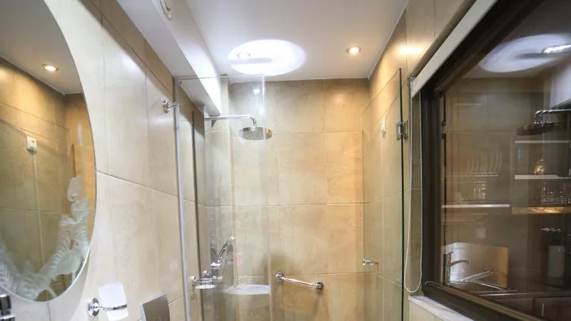 Shower in Archontopetra Boutique Hotel