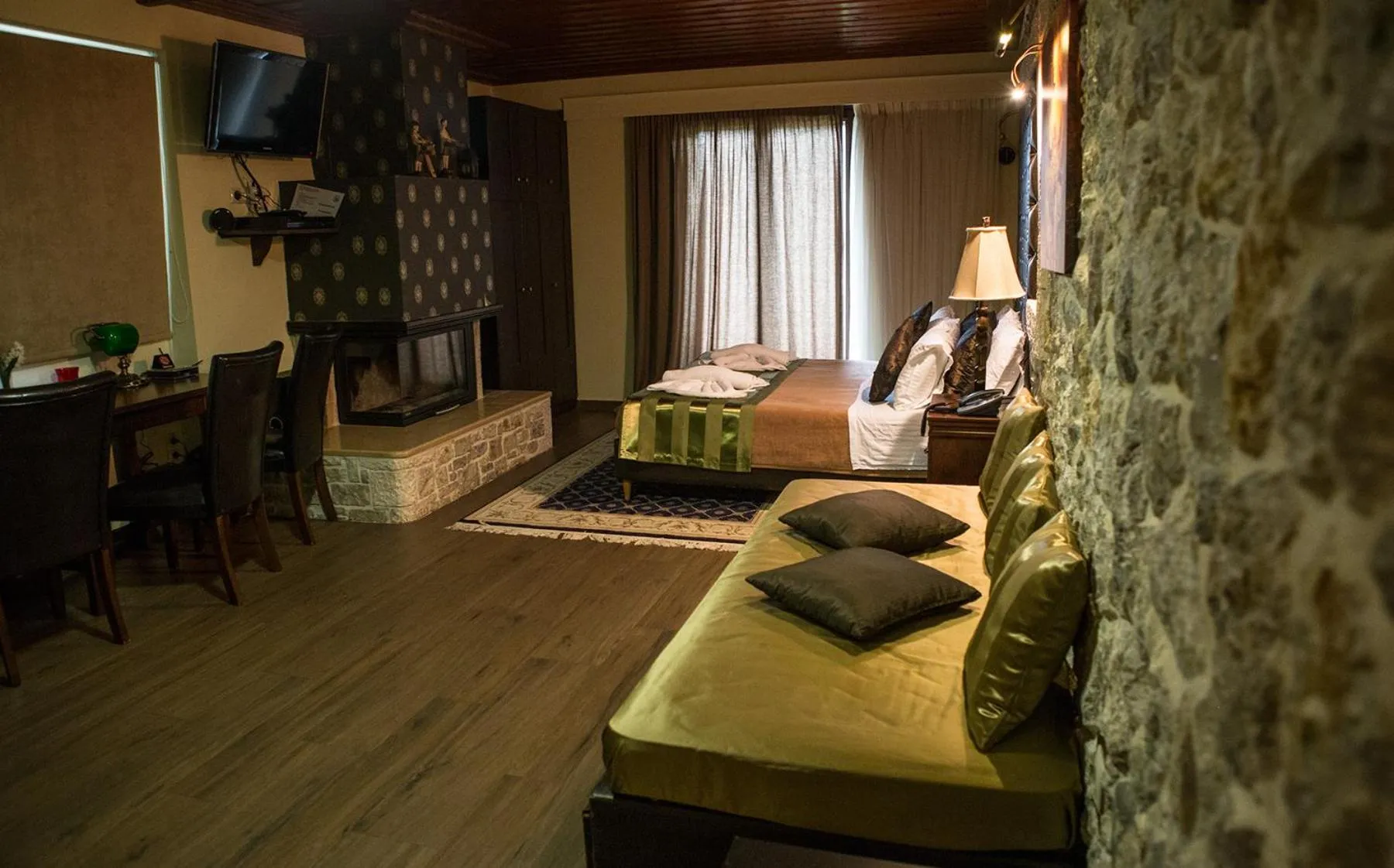 Photo of the whole room, Bed in Archontopetra Boutique Hotel