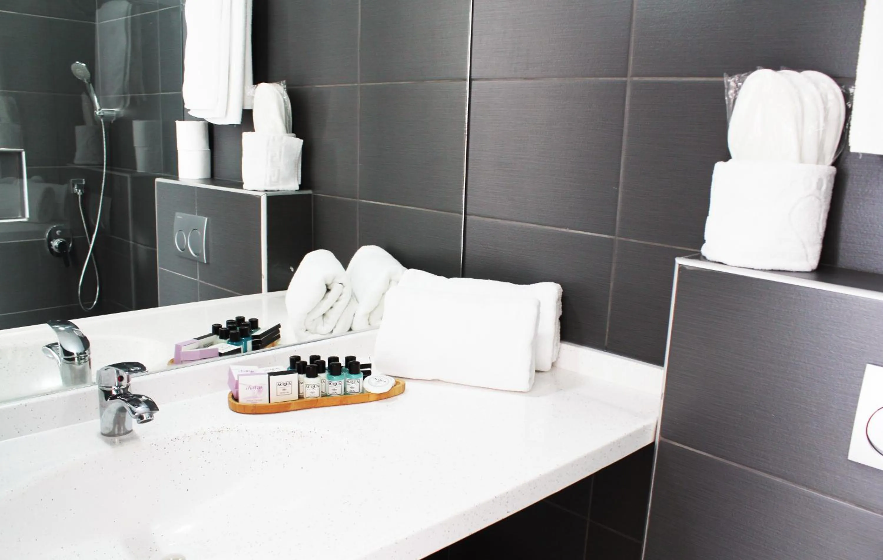 Bathroom in Sky Roof Hotel