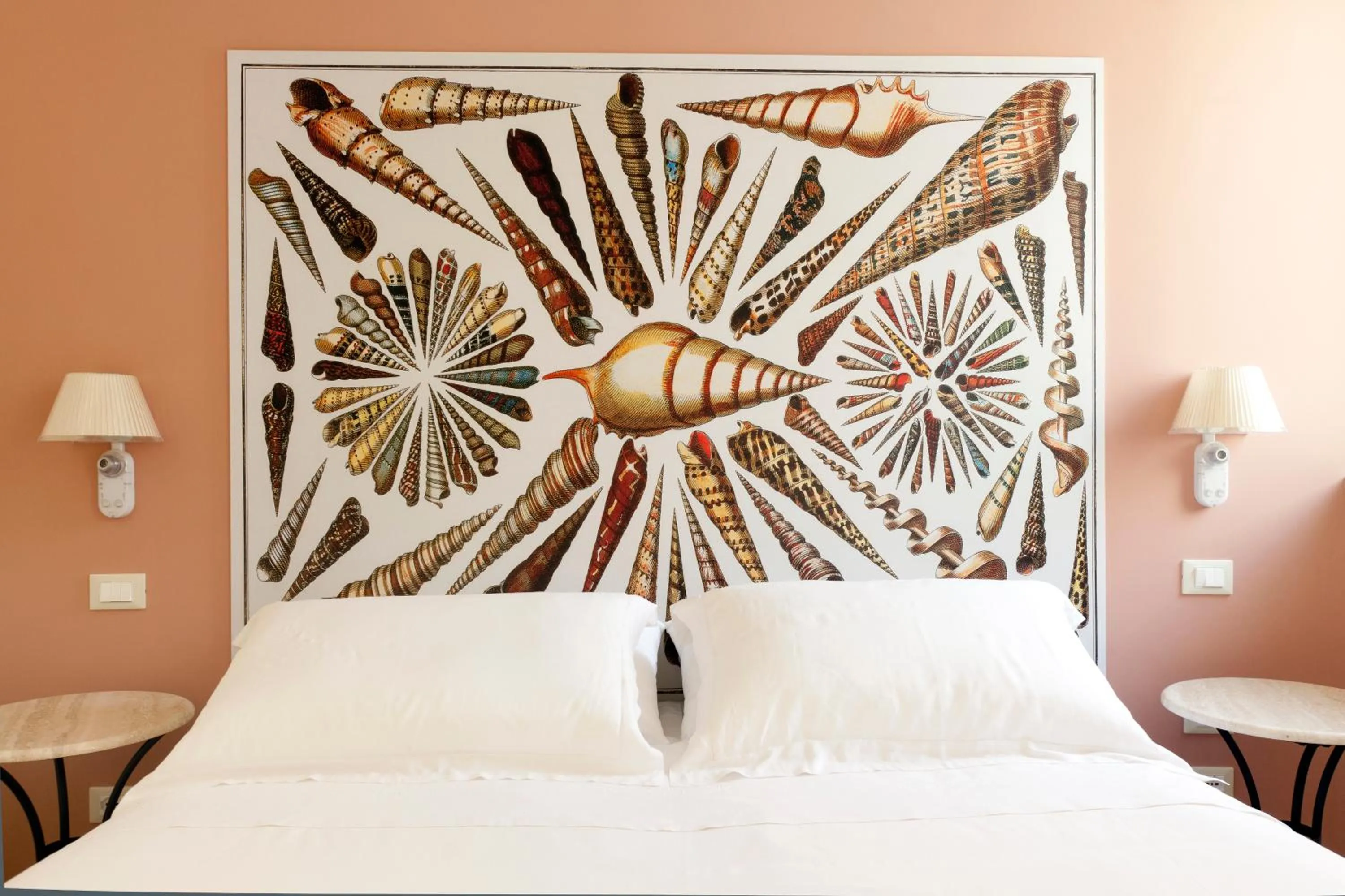 Bed in Hotel San Pietro Palace