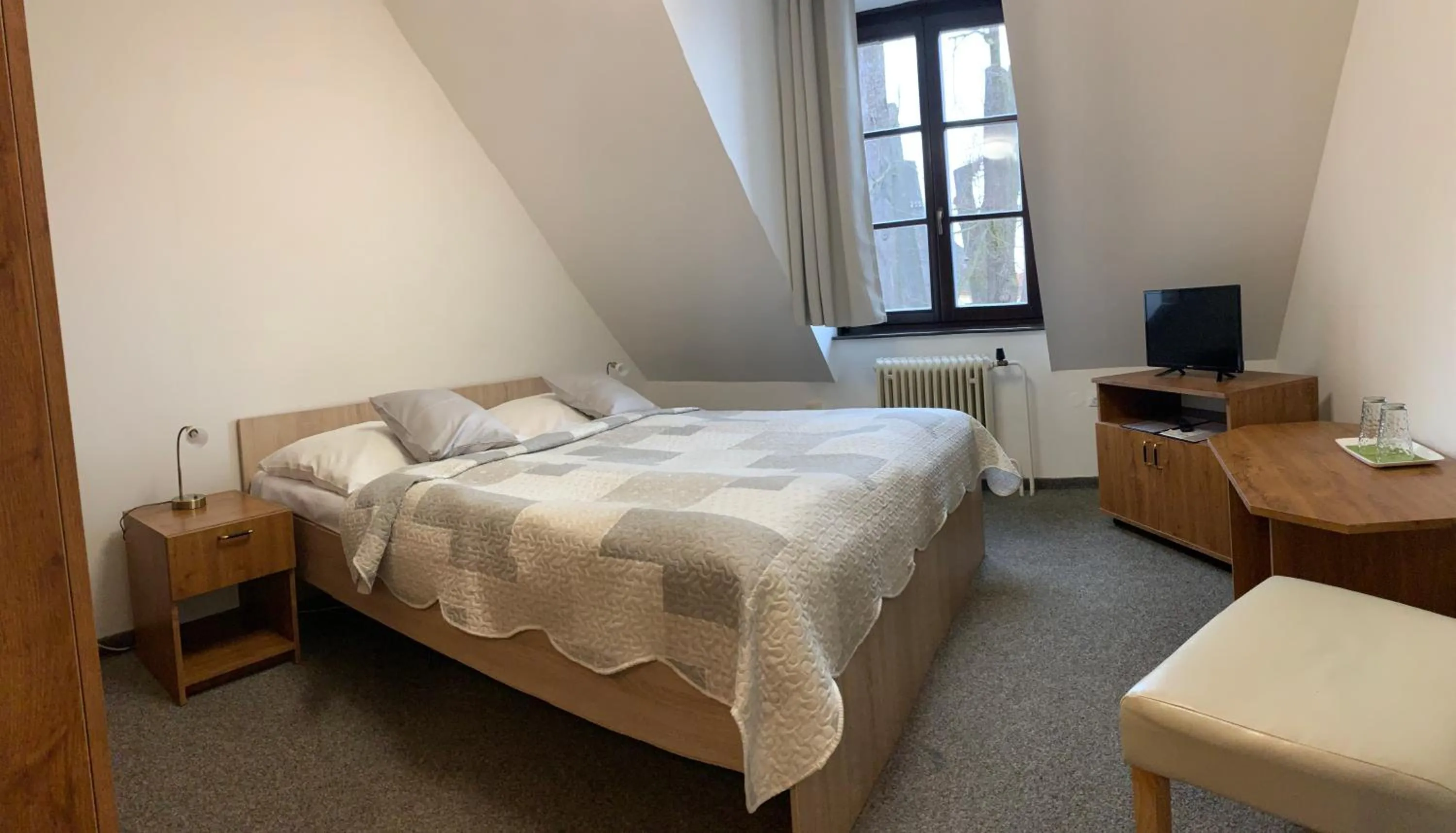 Bed in Hotel U Apoštola