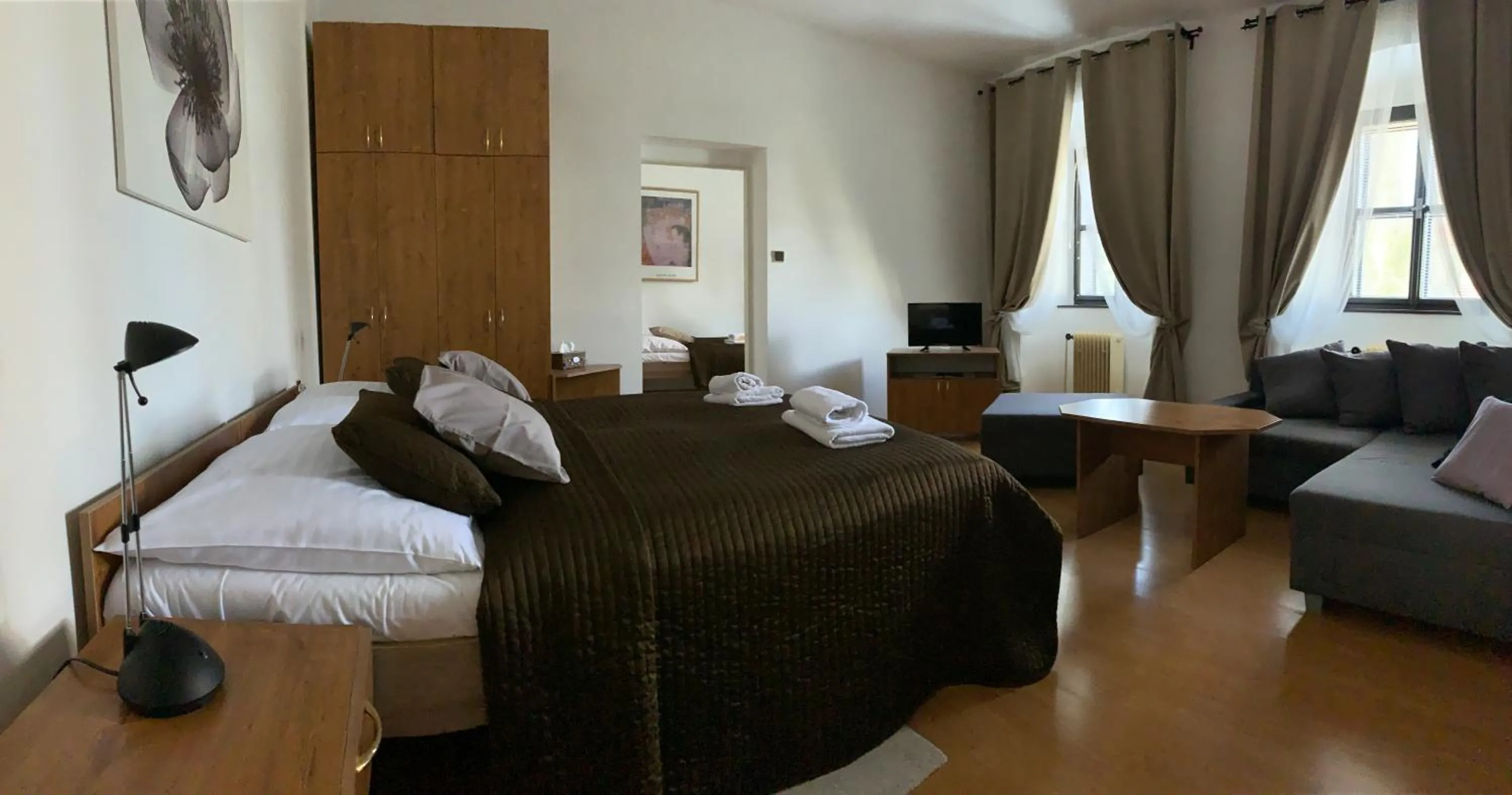 Bed in Hotel U Apoštola