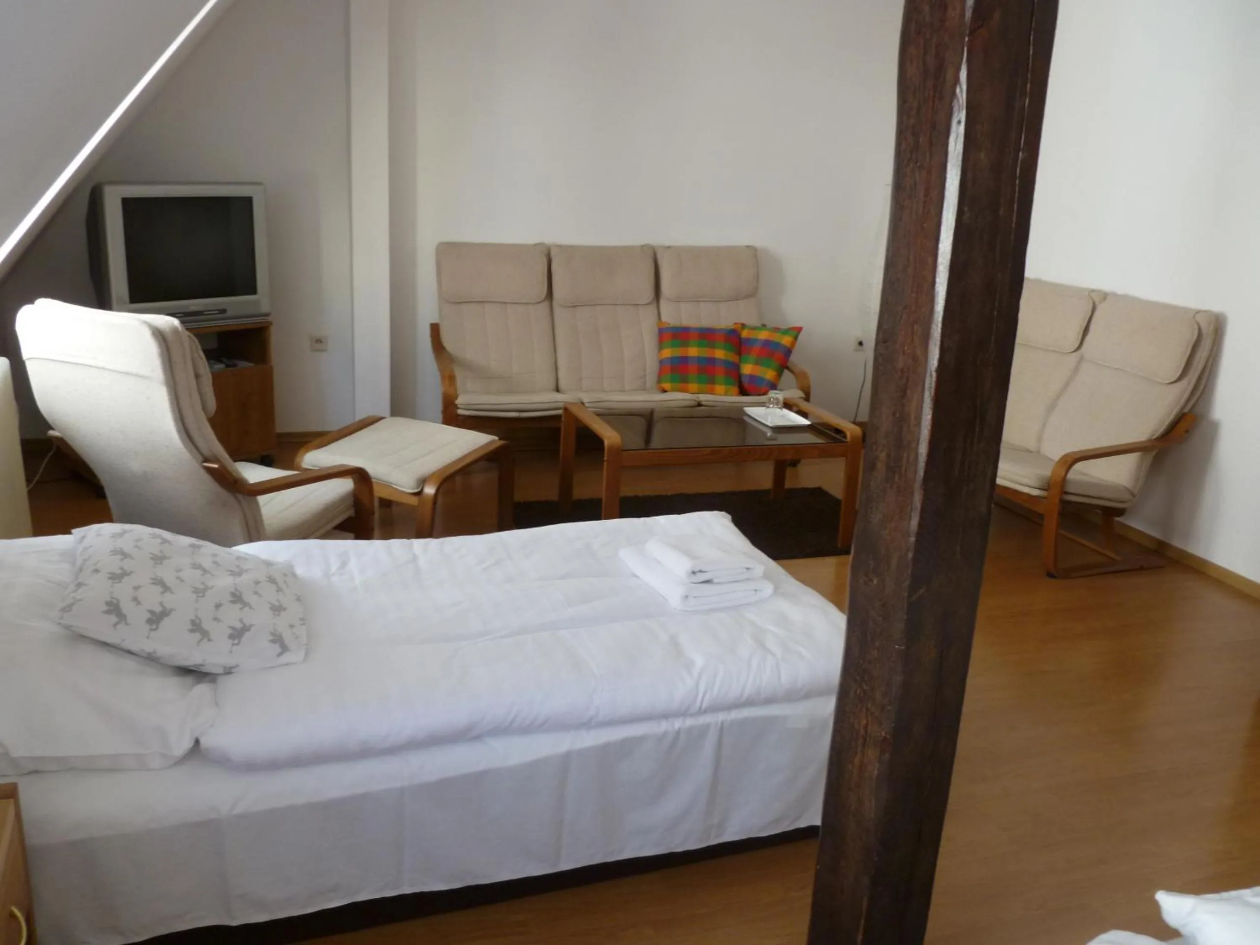 TV and multimedia, Bed in Hotel U Apoštola