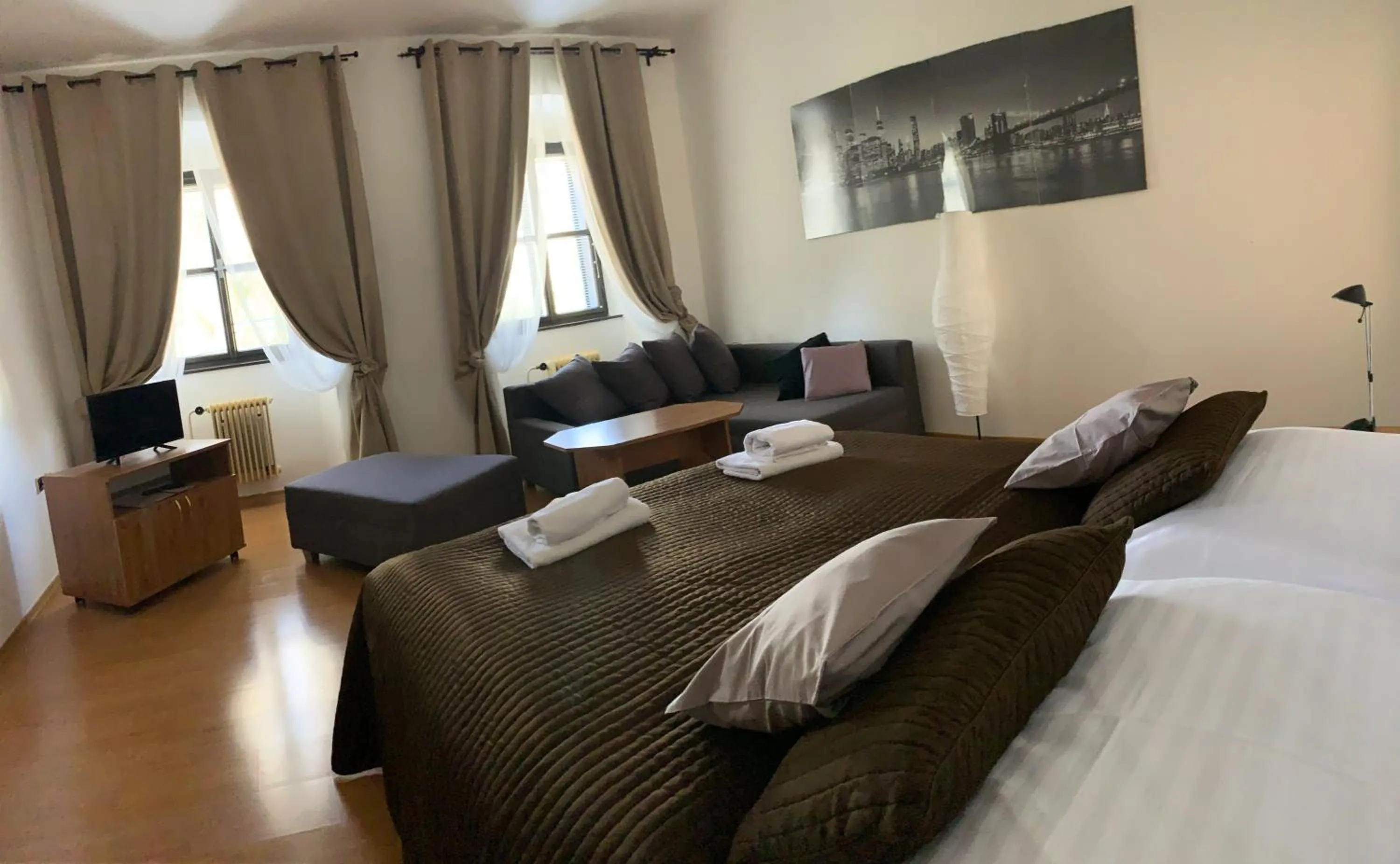 Bed in Hotel U Apoštola